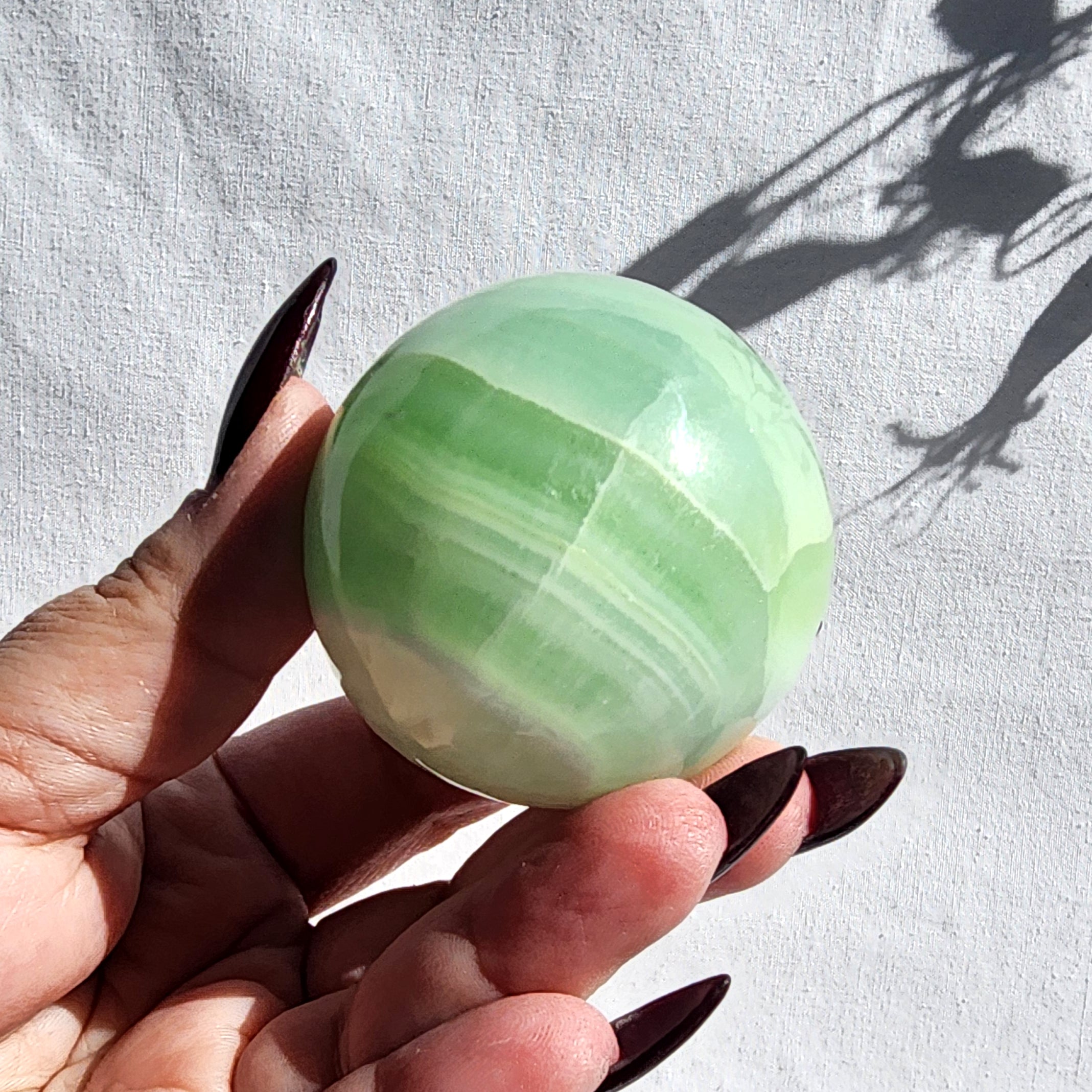 Pistachio Calcite Sphere