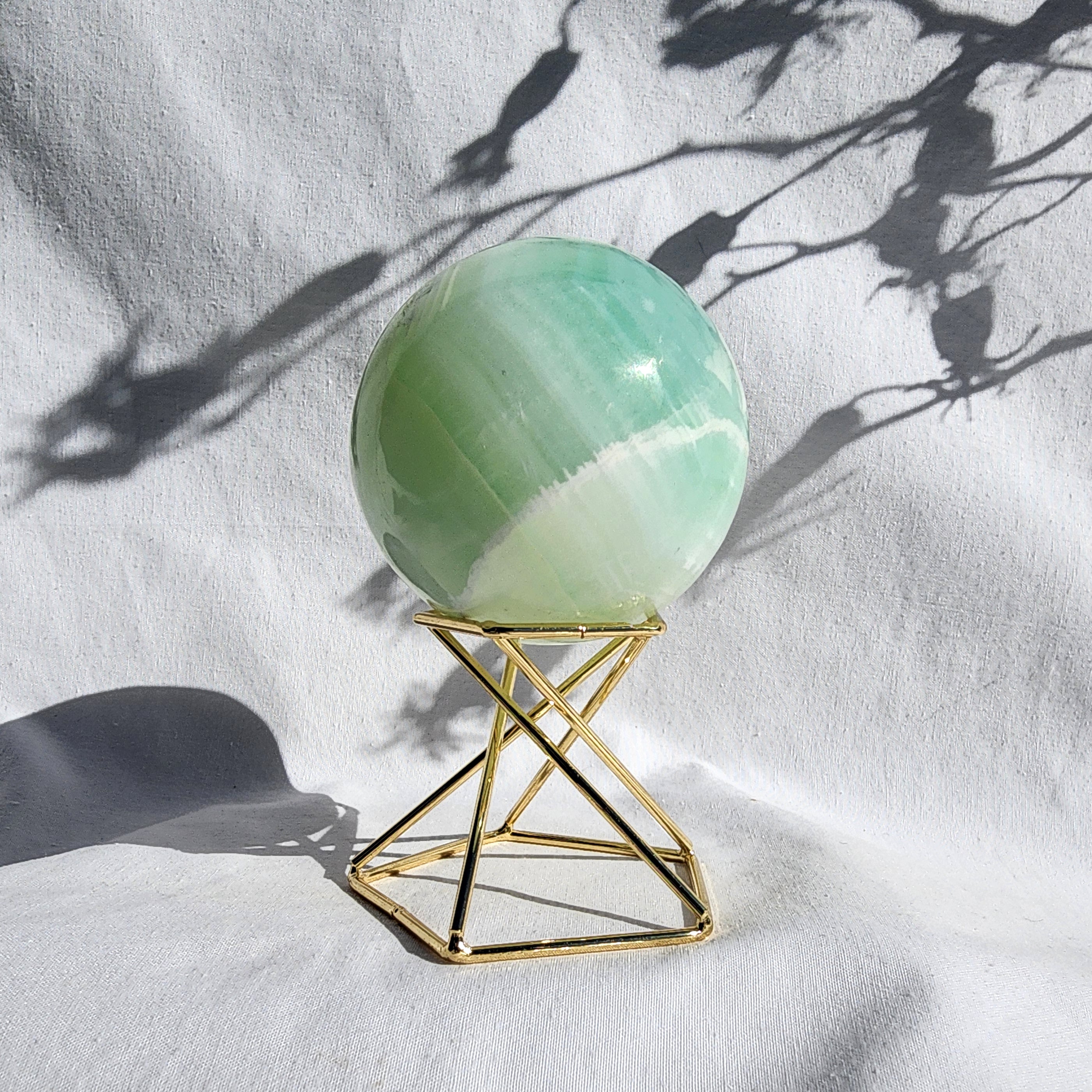 Pistachio Calcite Sphere