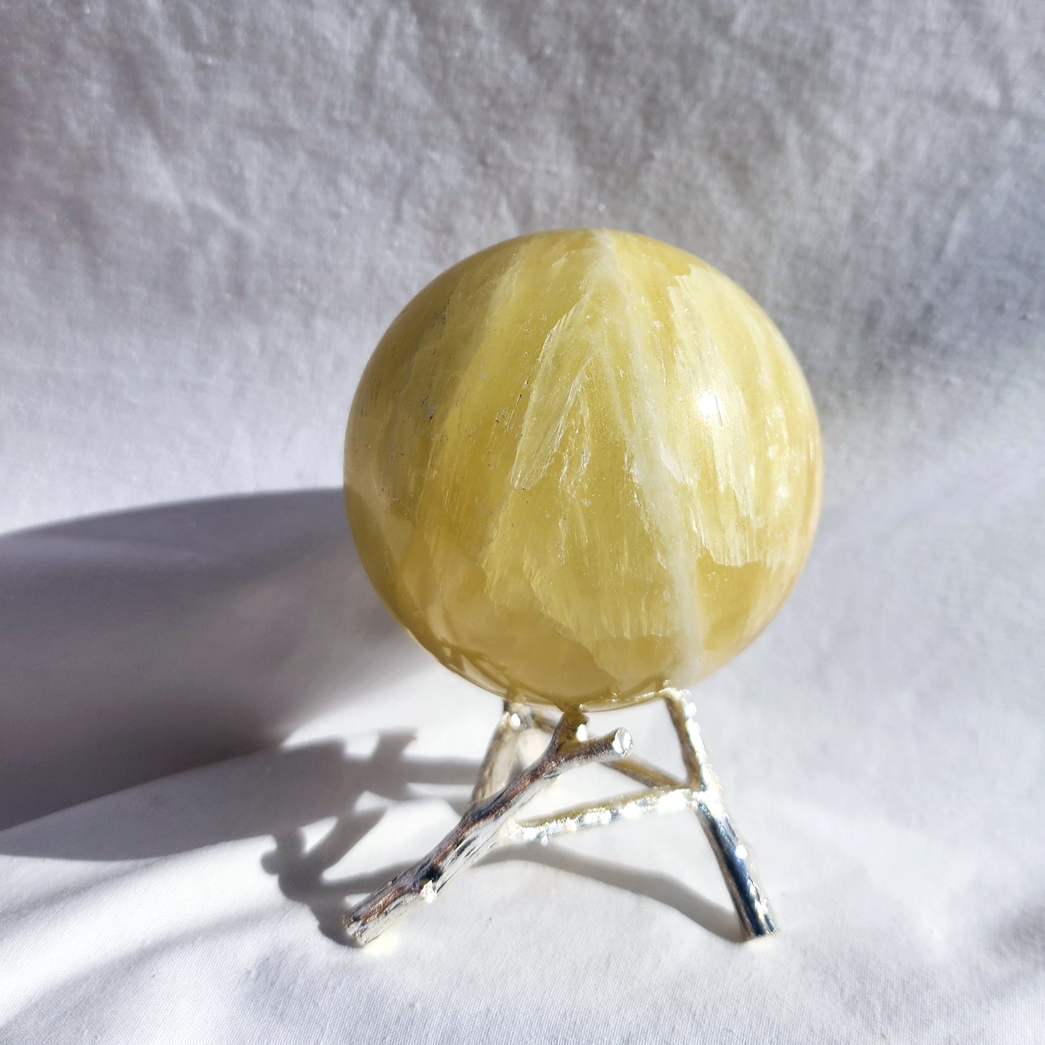 Lemon Calcite Sphere