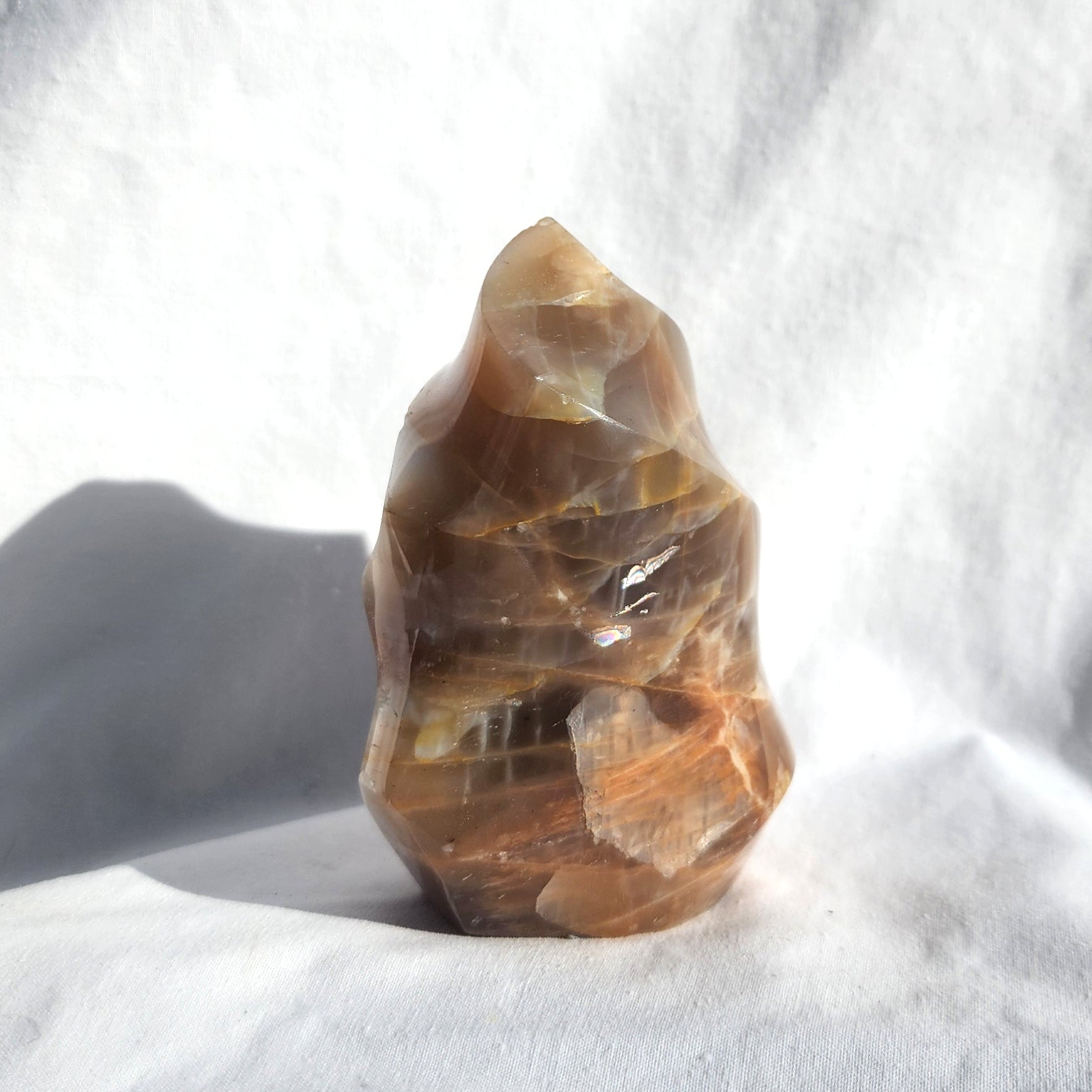 Peach Moonstone Flame