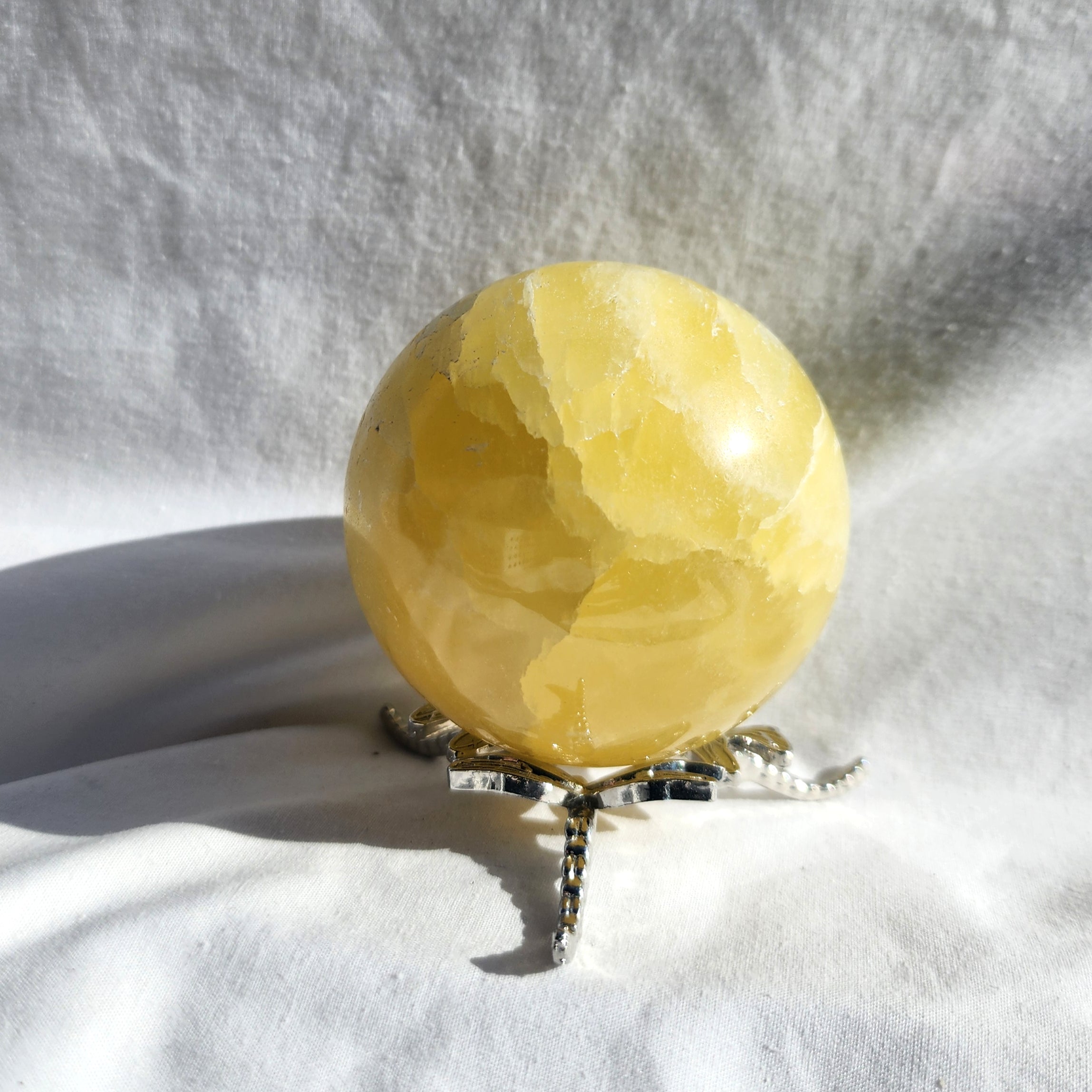 Lemon Calcite Sphere