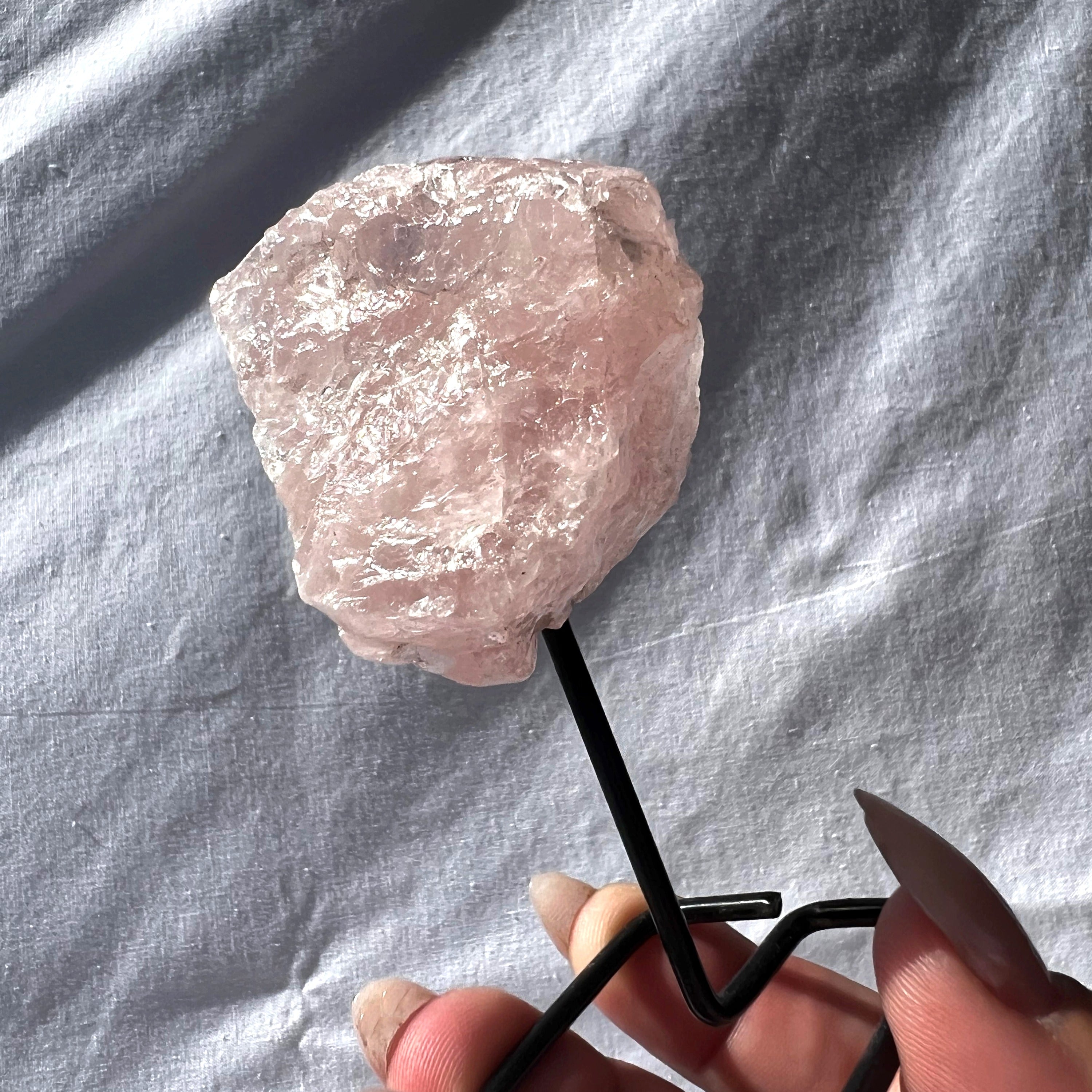 Rose Quartz on Stand