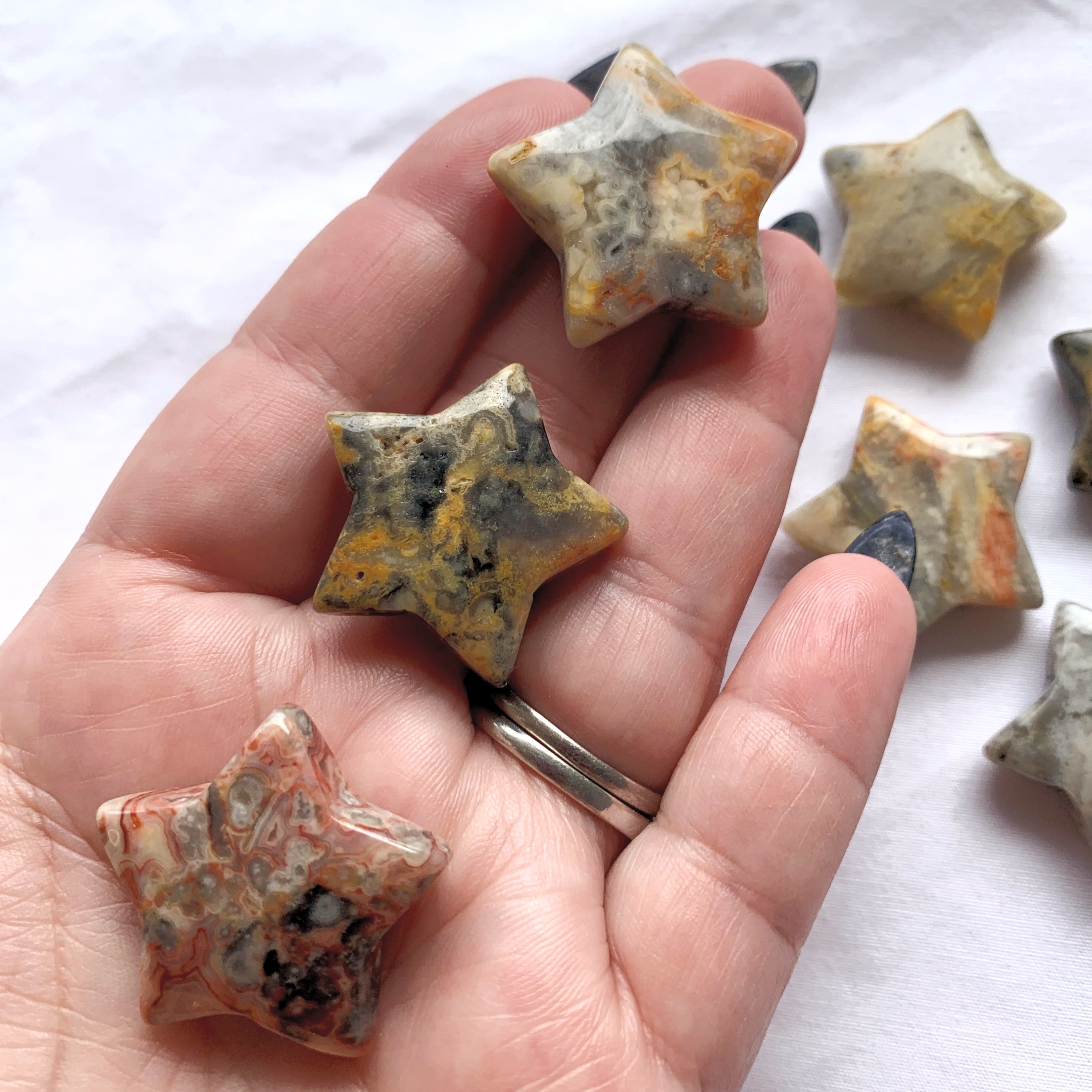 Crazy Lace Agate Star | Mini
