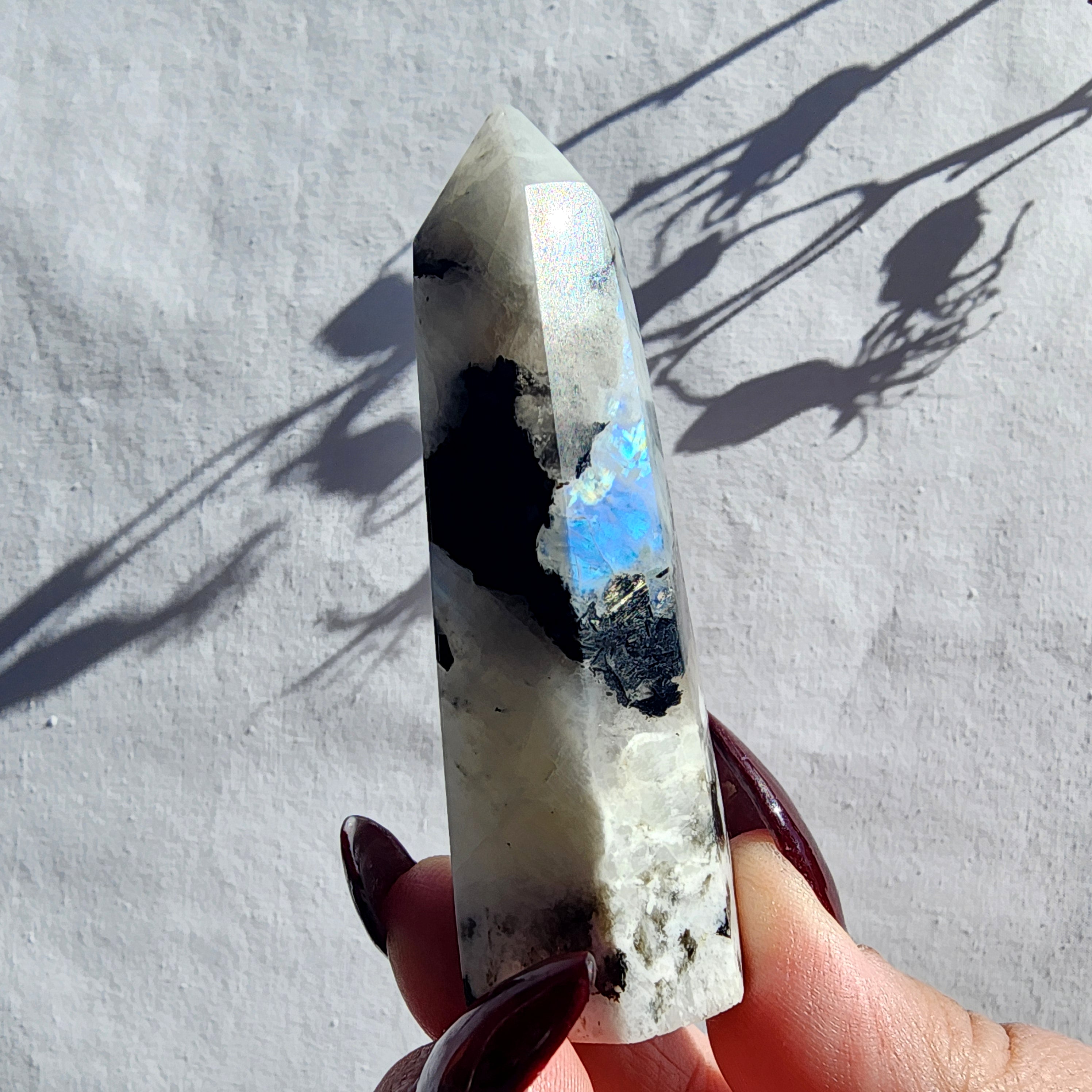 Rainbow Moonstone Generator Point | Medium