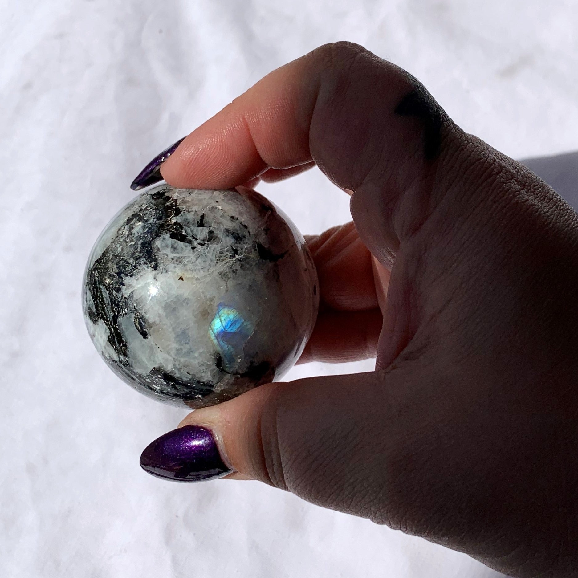 Rainbow Moonstone Sphere