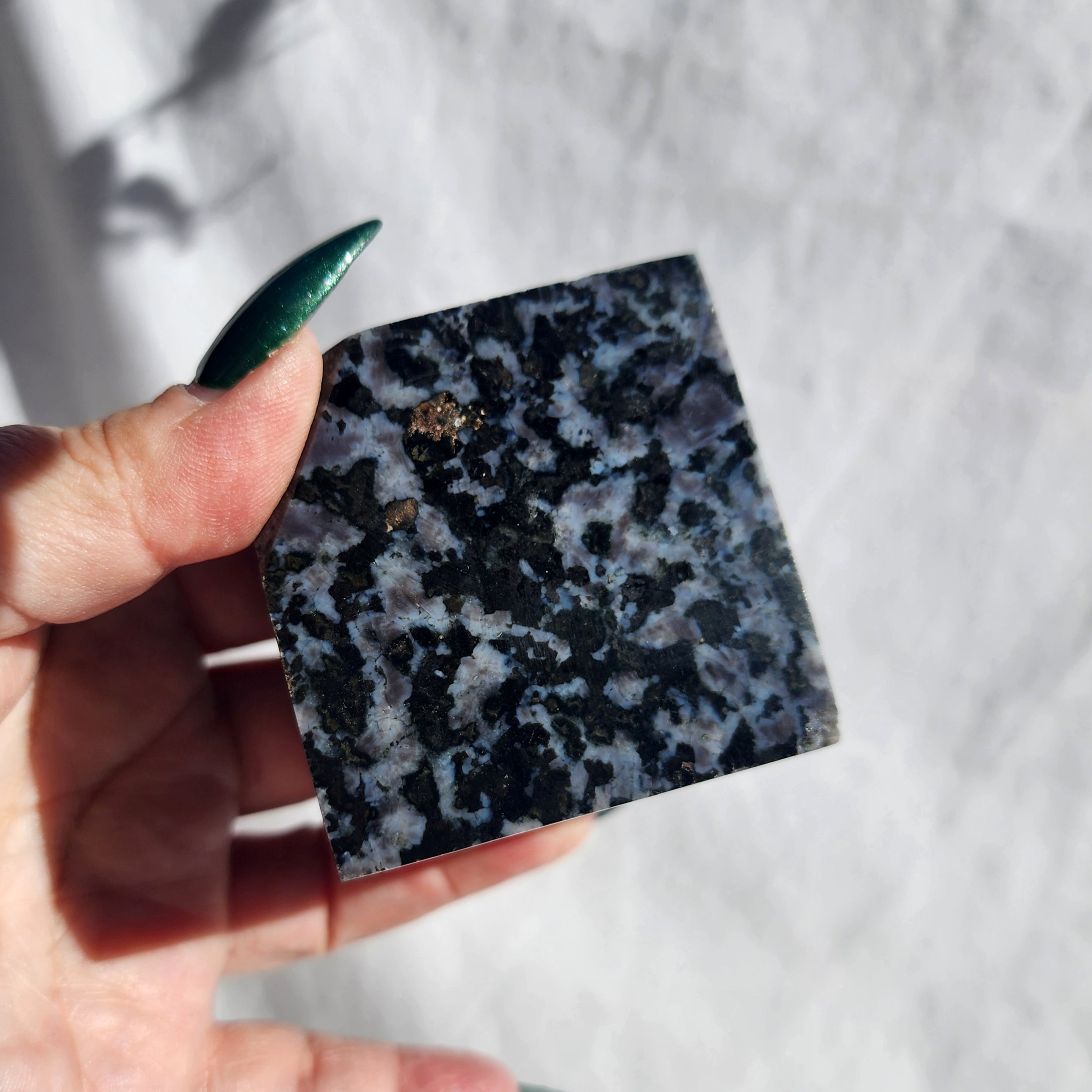 Indigo Gabbro (Mystic Merlinite) Cube