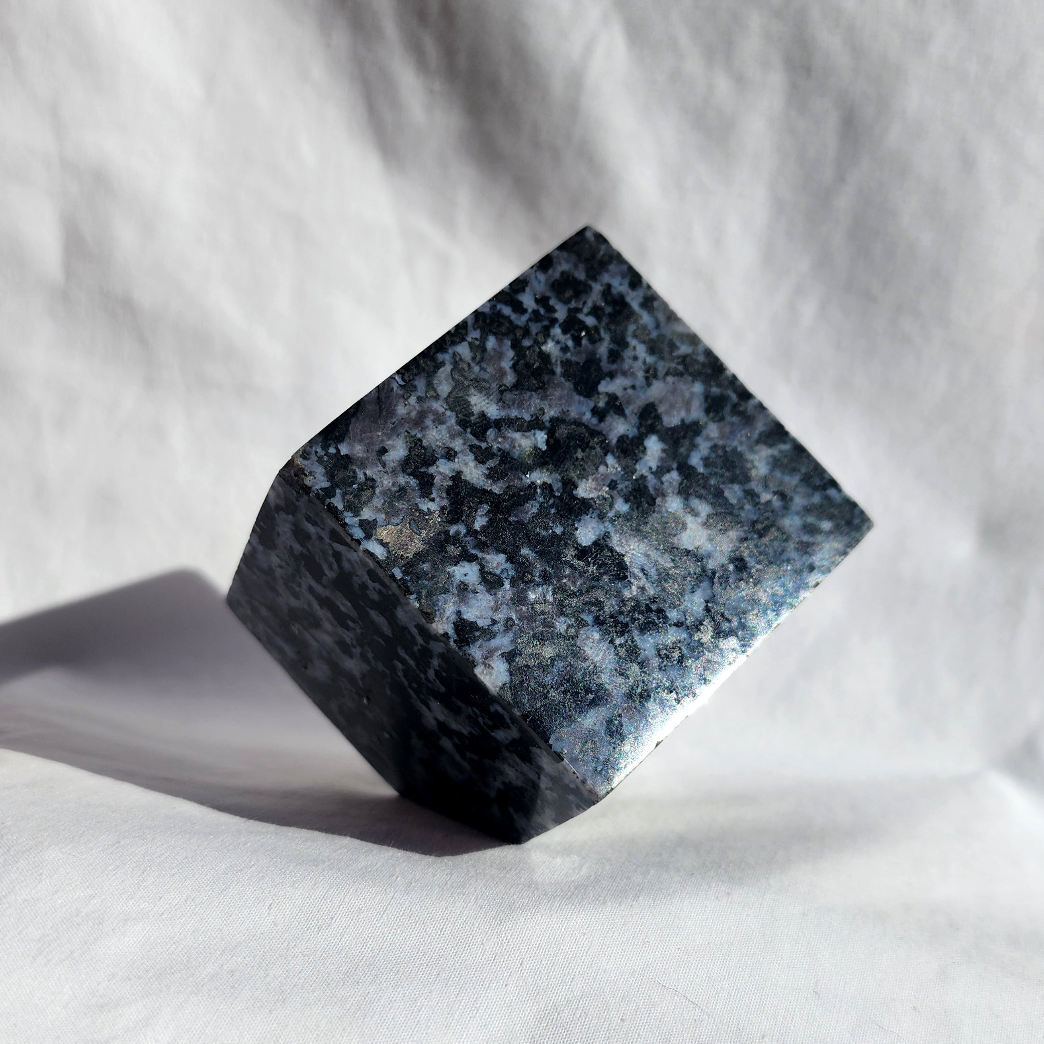 Indigo Gabbro (Mystic Merlinite) Cube