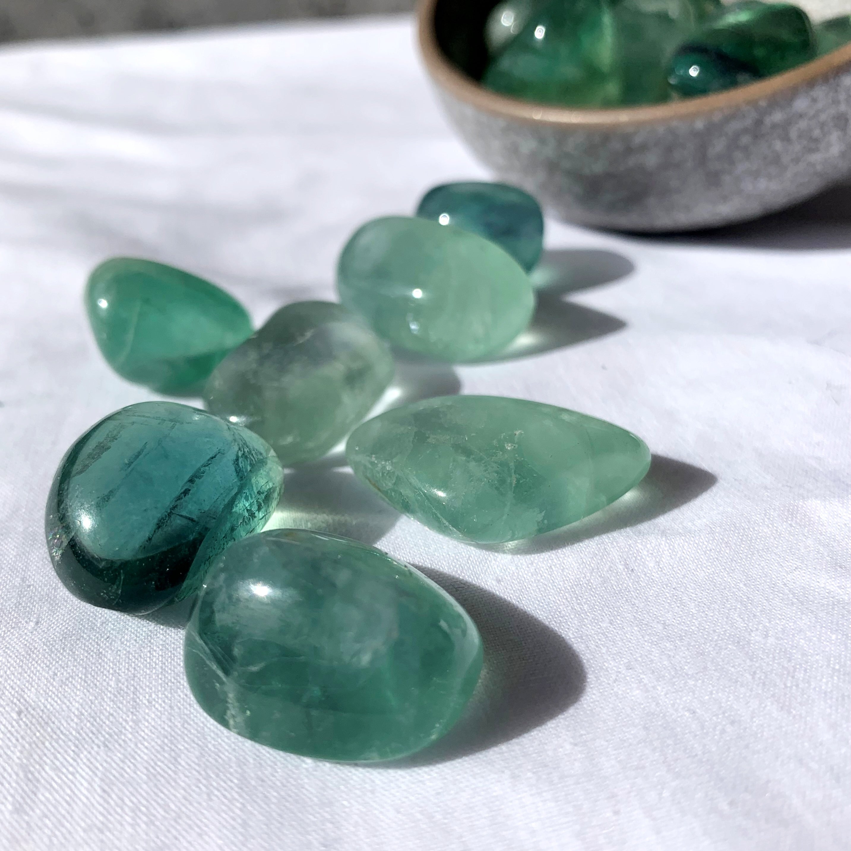 Green Fluorite Tumble