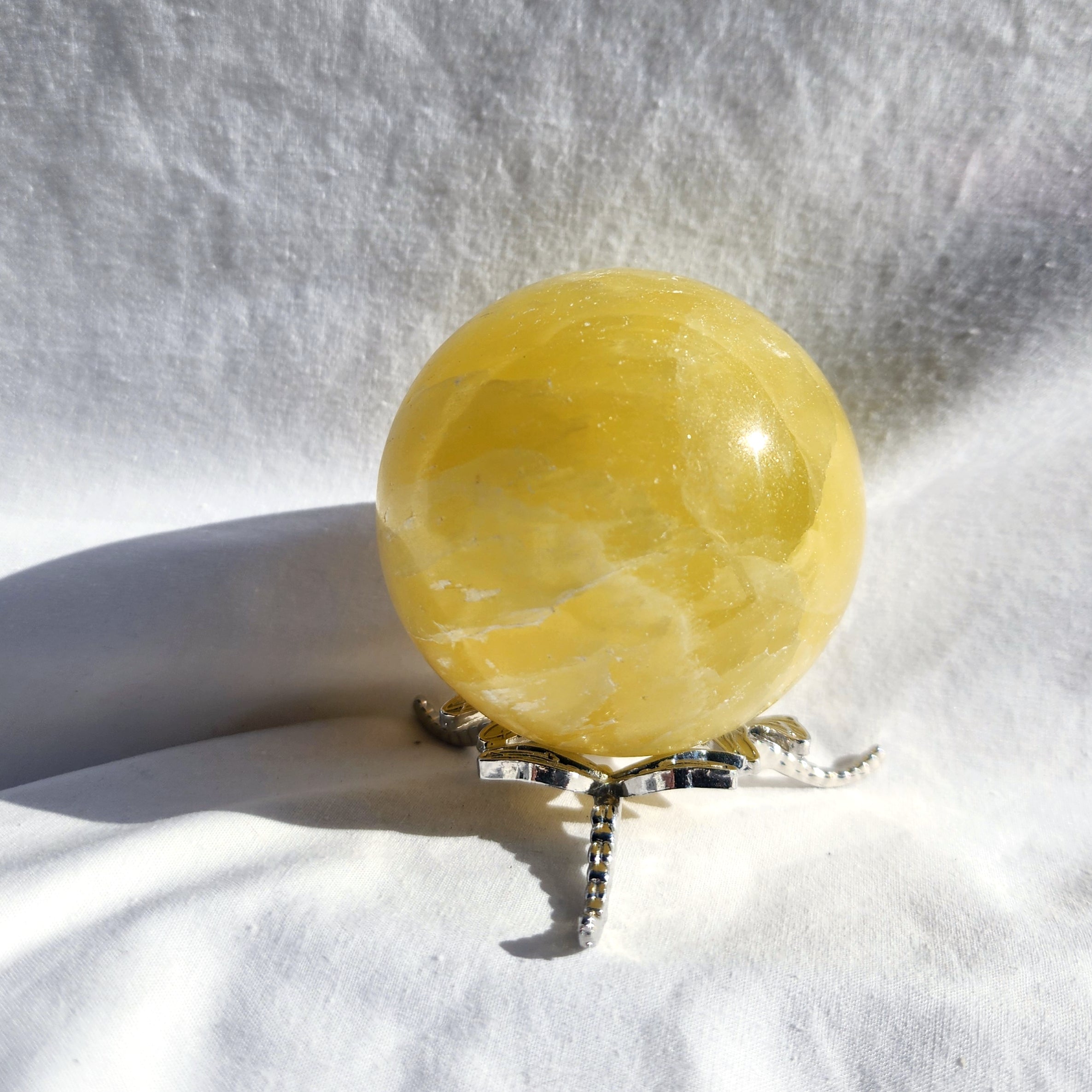 Lemon Calcite Sphere