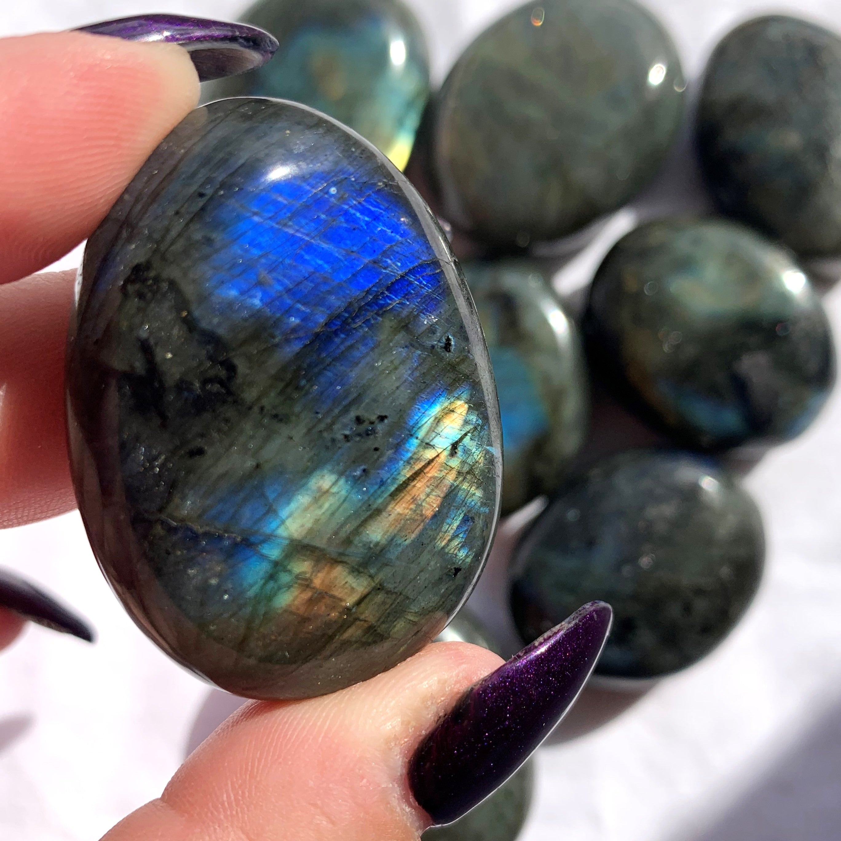 Labradorite Palmstone | Small