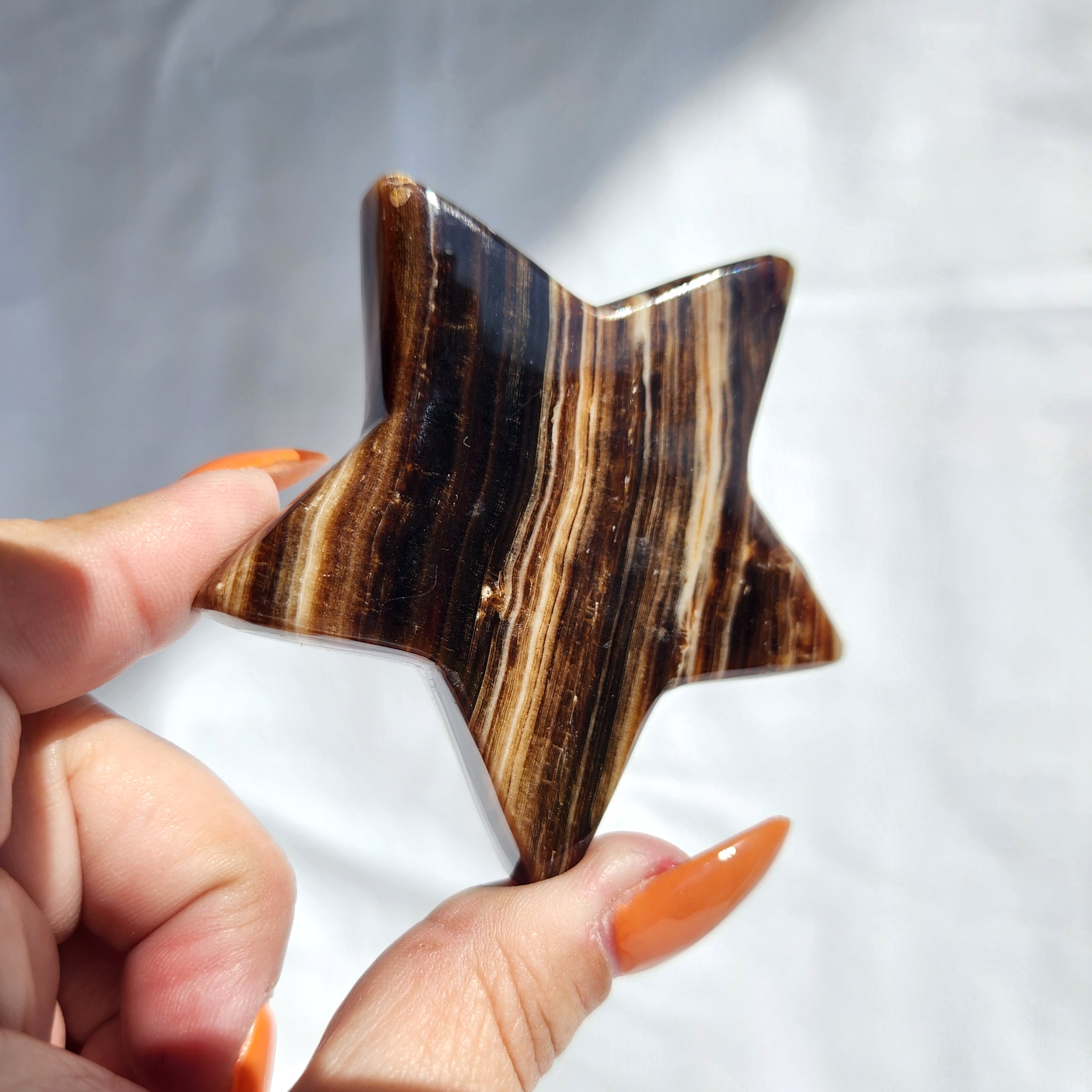 Chocolate Calcite aka Brown Aragonite Star
