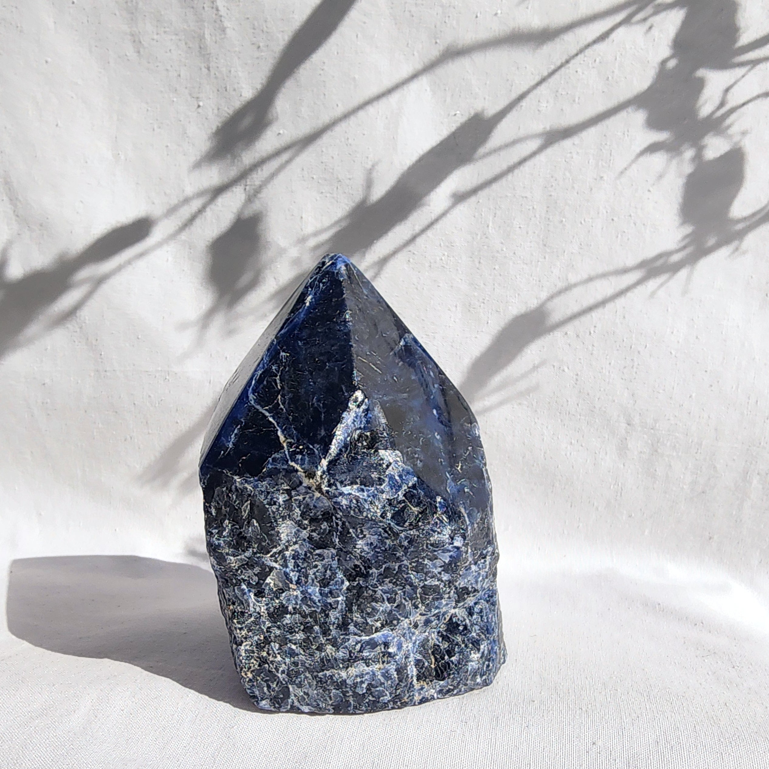 Sodalite Flat Base Polished Point