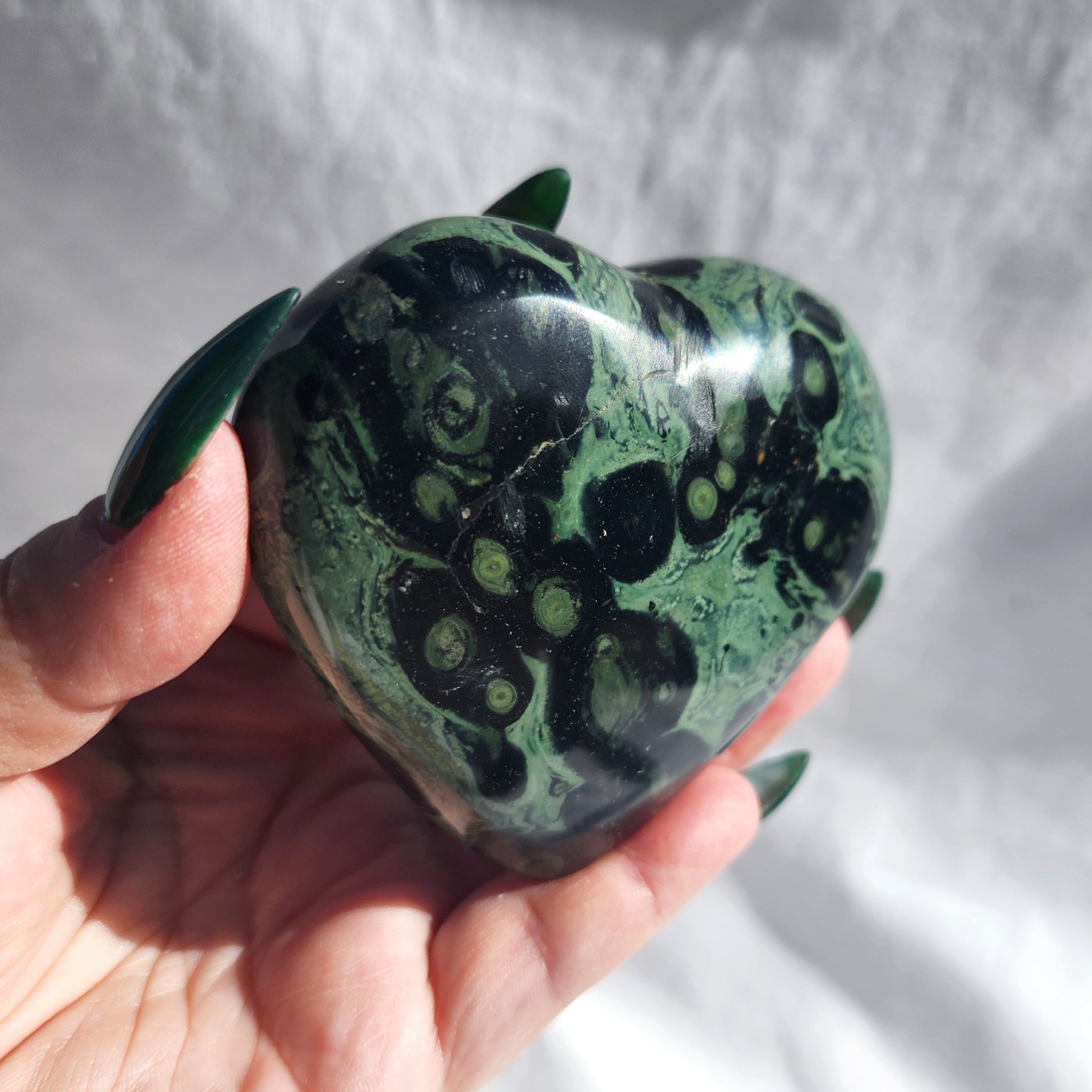 Kambaba Jasper Heart