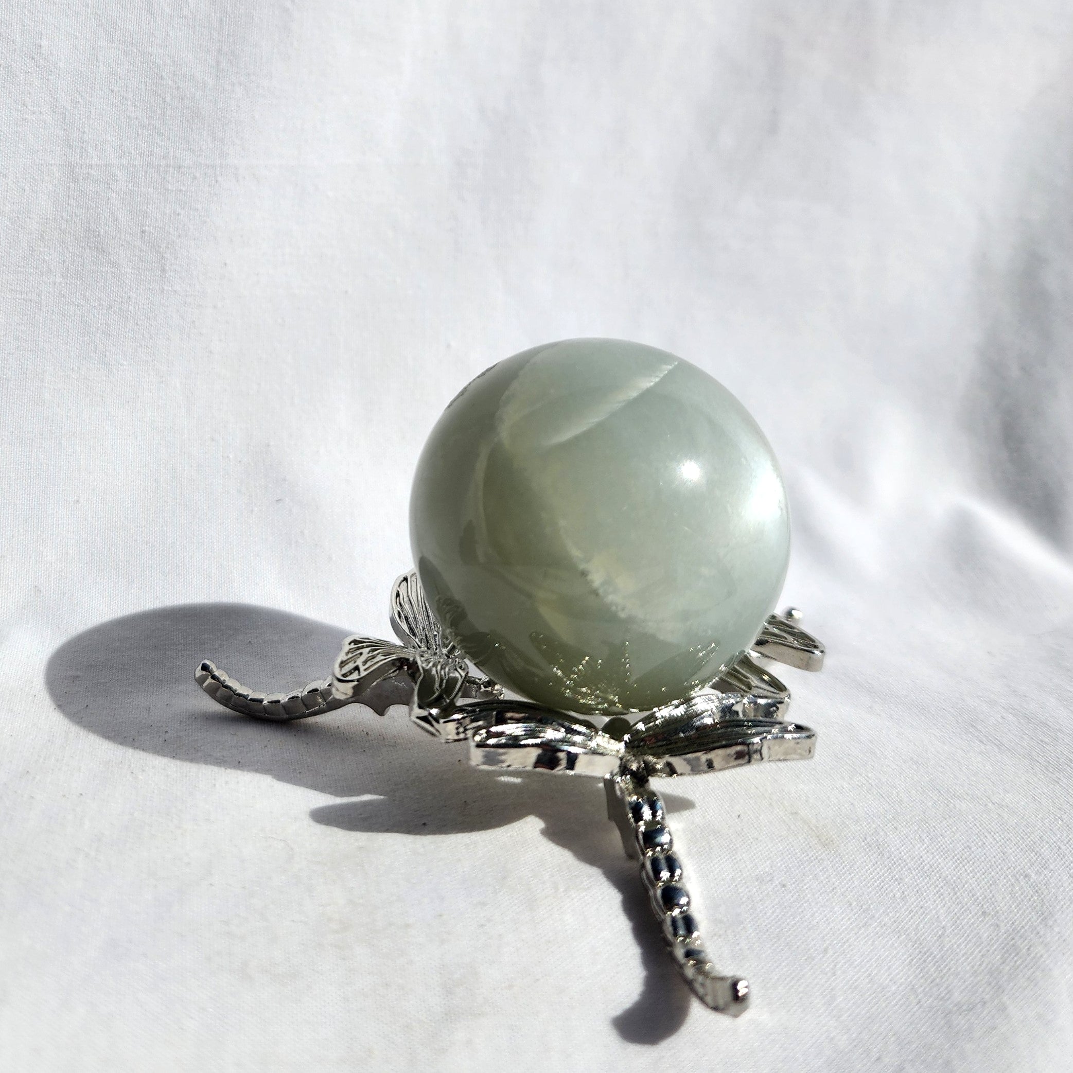 Silky Sage Green Moonstone Sphere