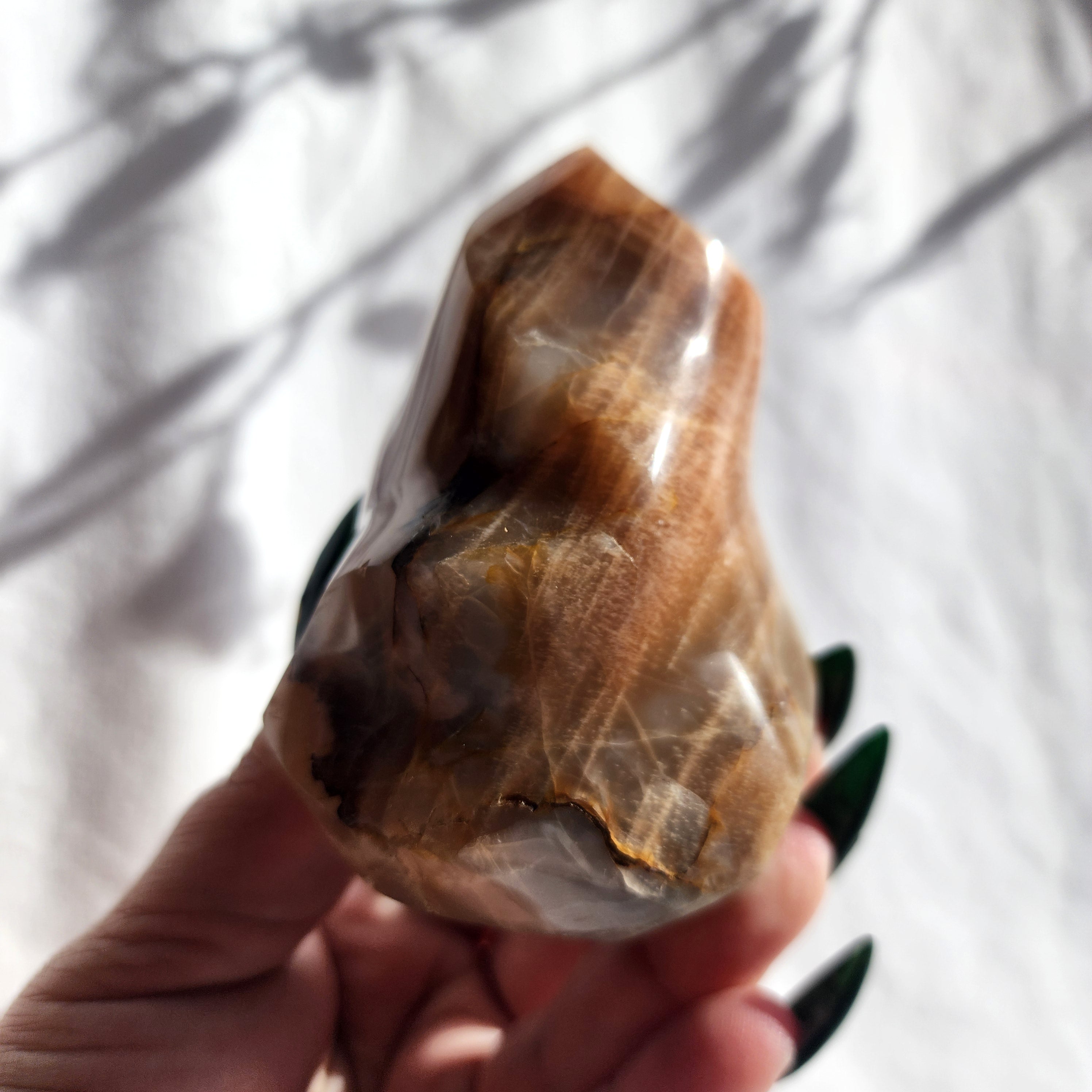 Peach Moonstone Flame