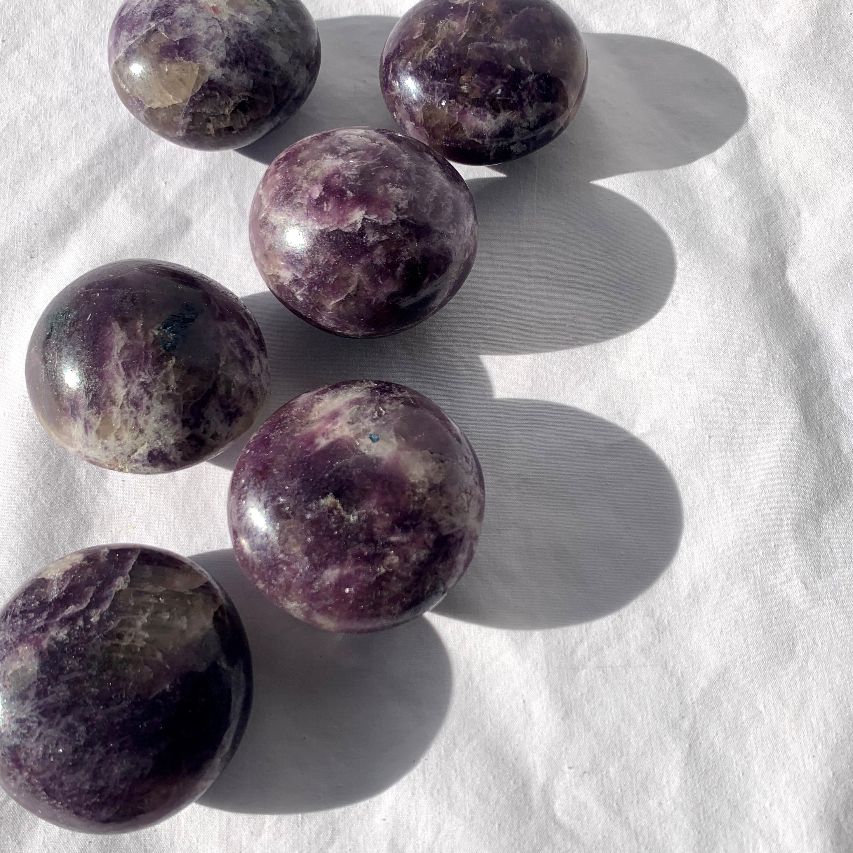 Lepidolite Palm Stone | X-Large