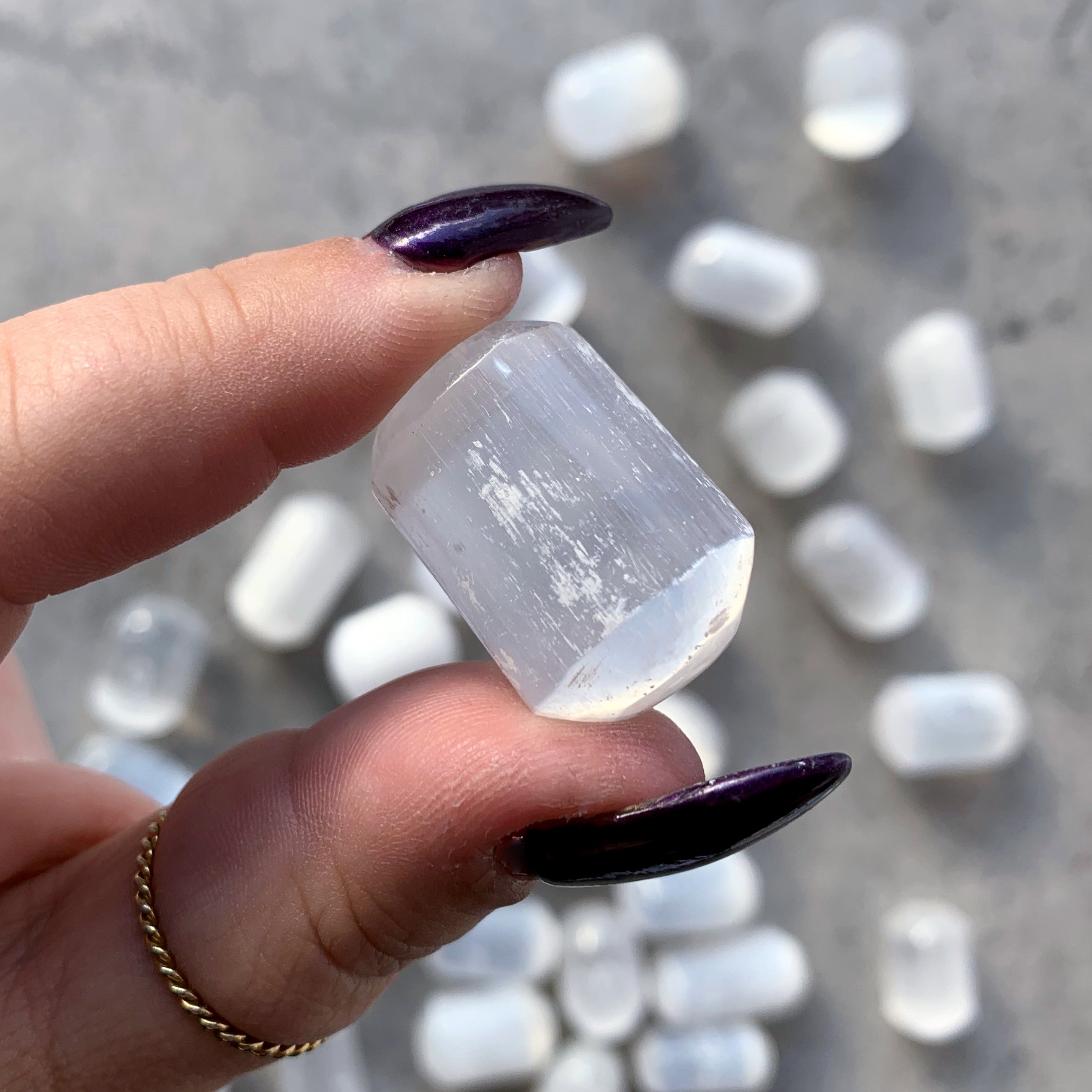 Selenite Tumble | Small