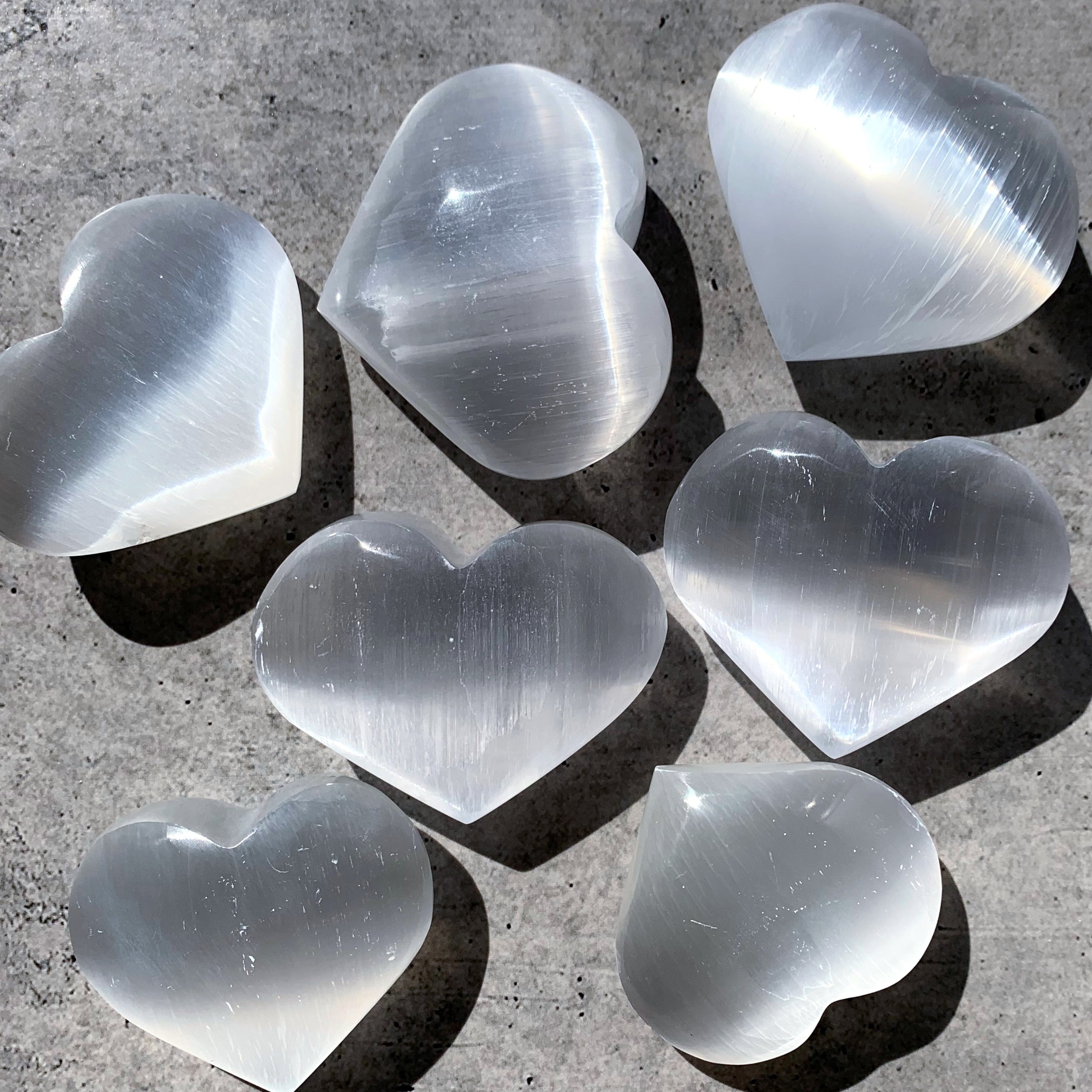 Selenite Heart | Large