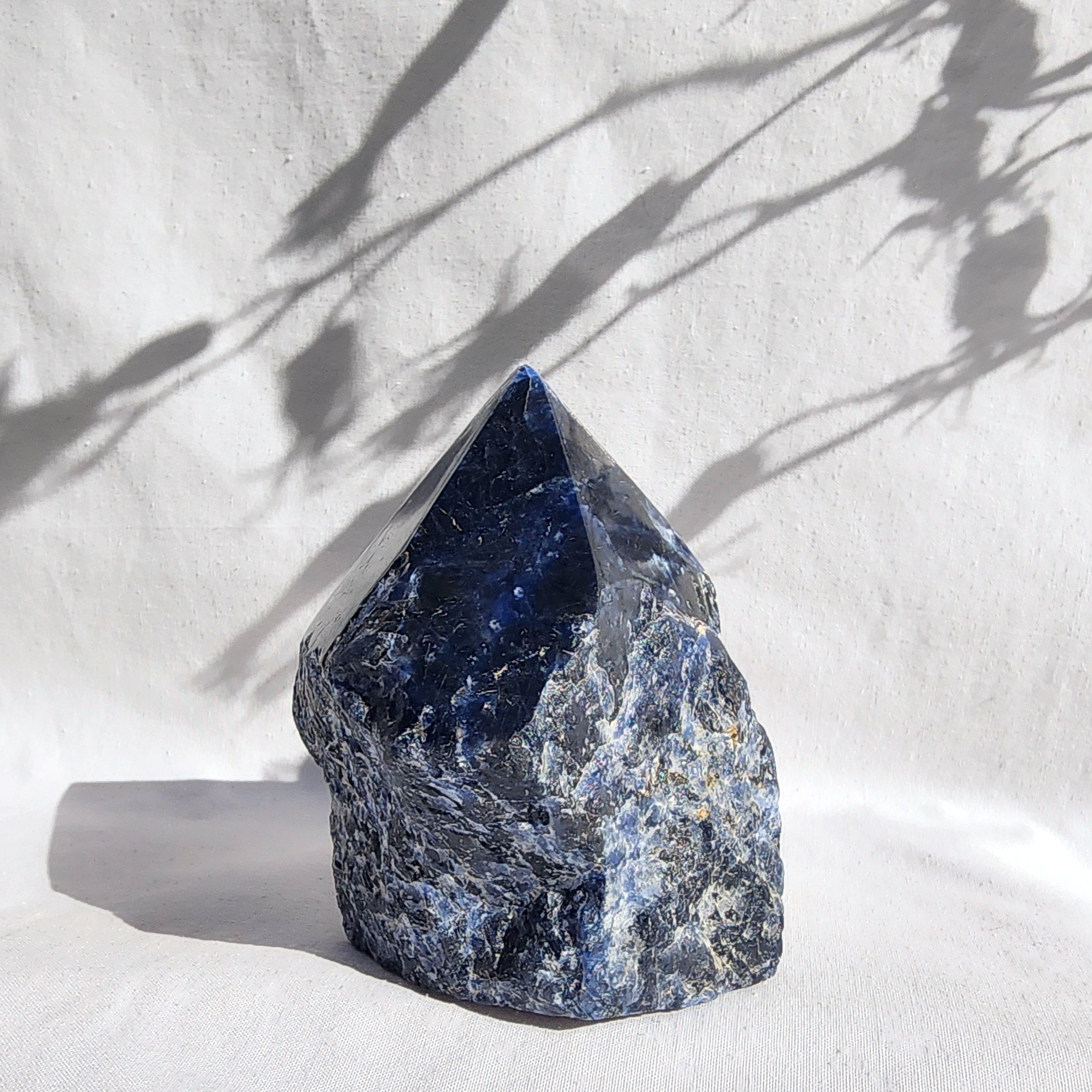 Sodalite Flat Base Polished Point