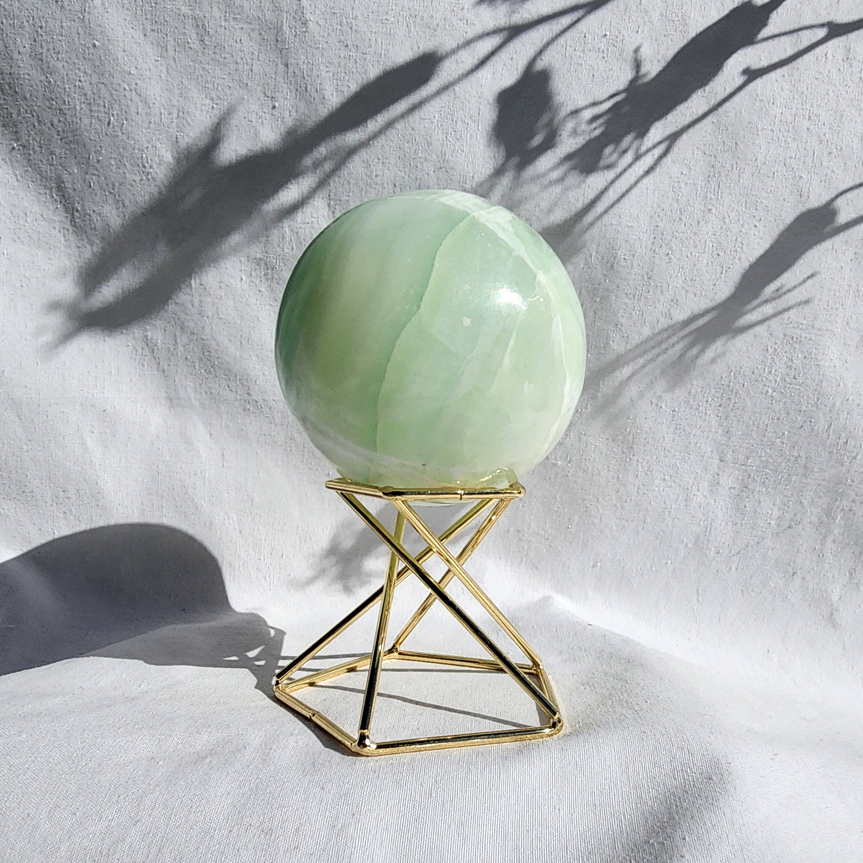 Pistachio Calcite Sphere