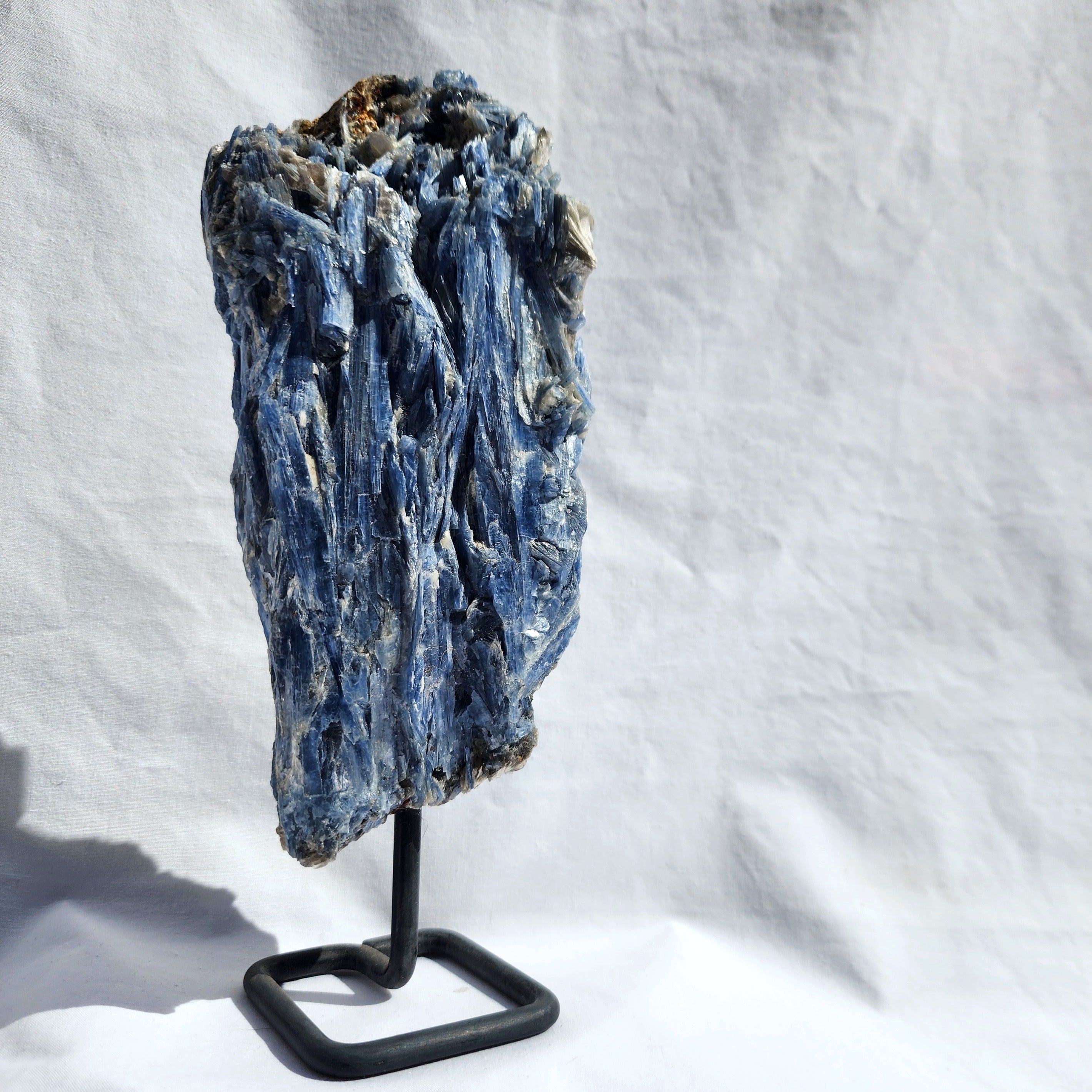 Blue Kyanite Cluster on Stand