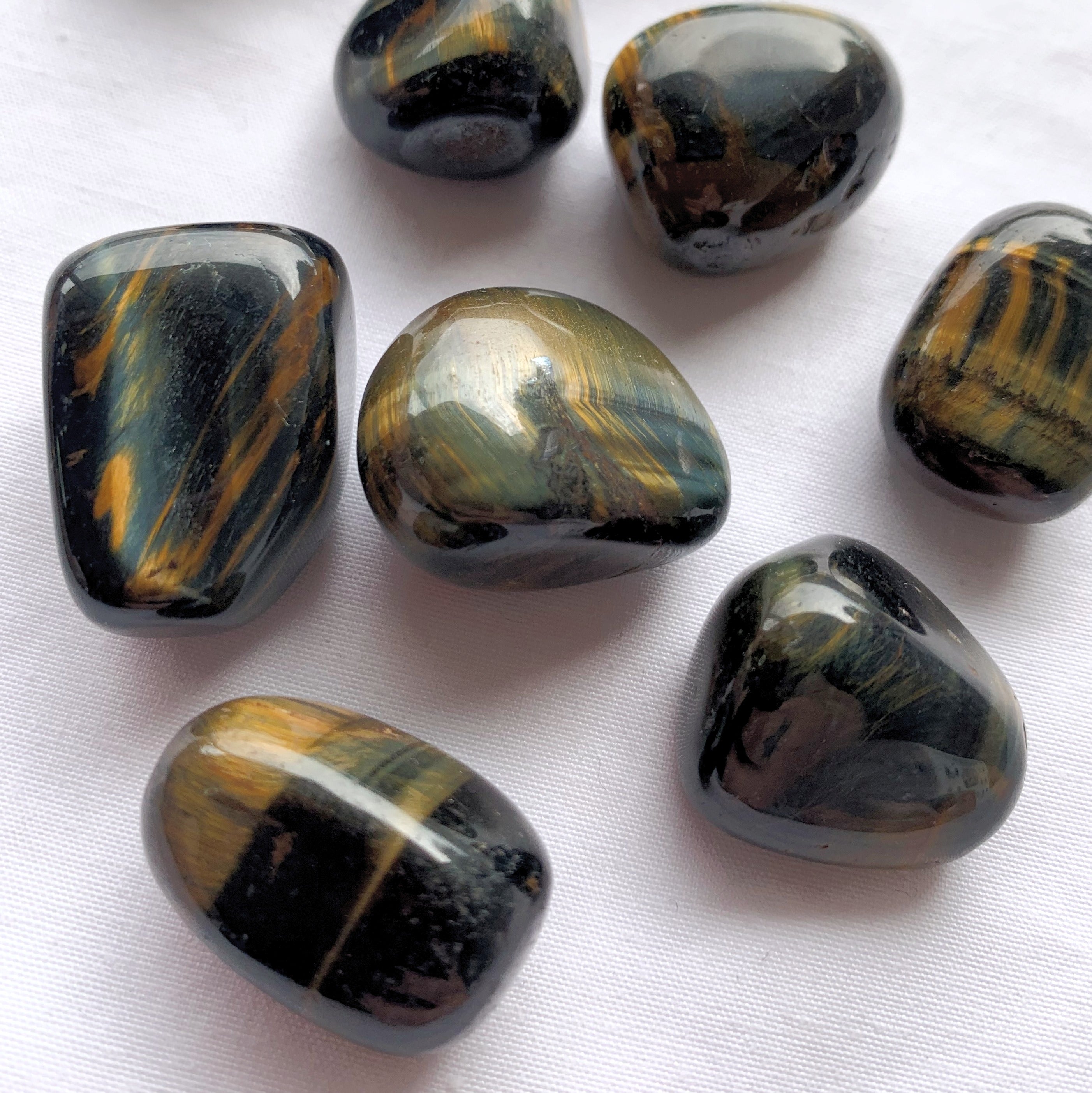 Blue Tiger Eye Tumble