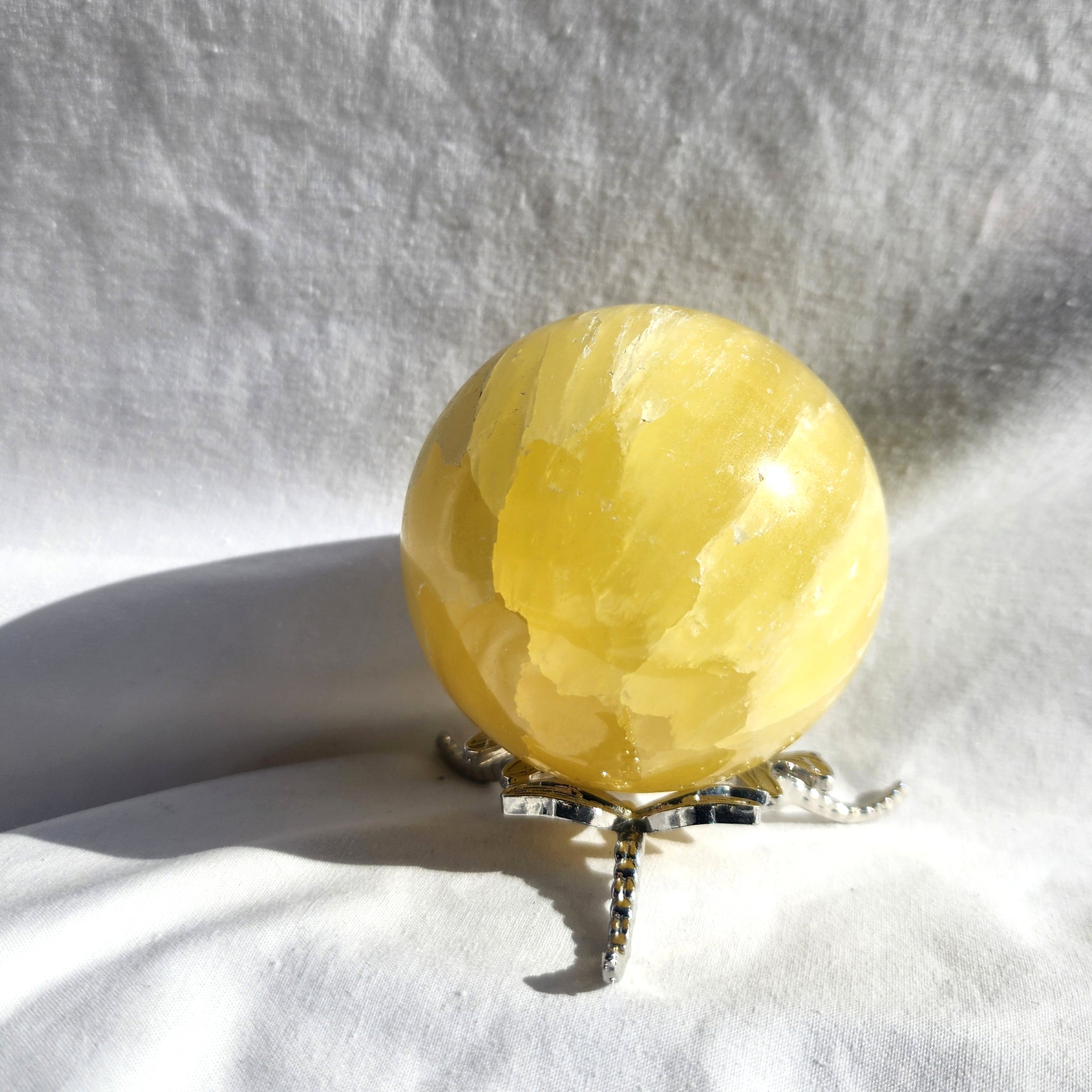 Lemon Calcite Sphere