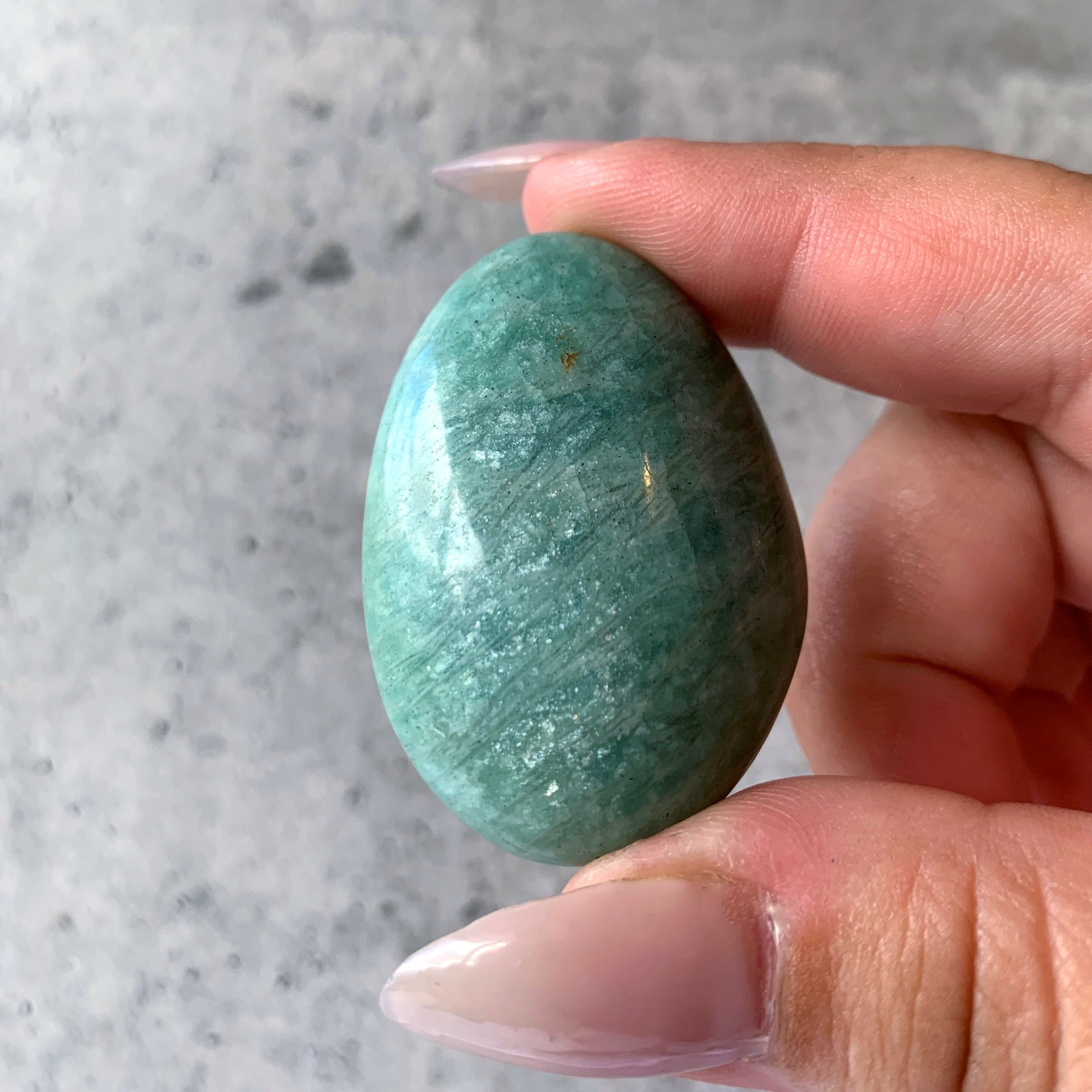 Amazonite Palm Stone | Small