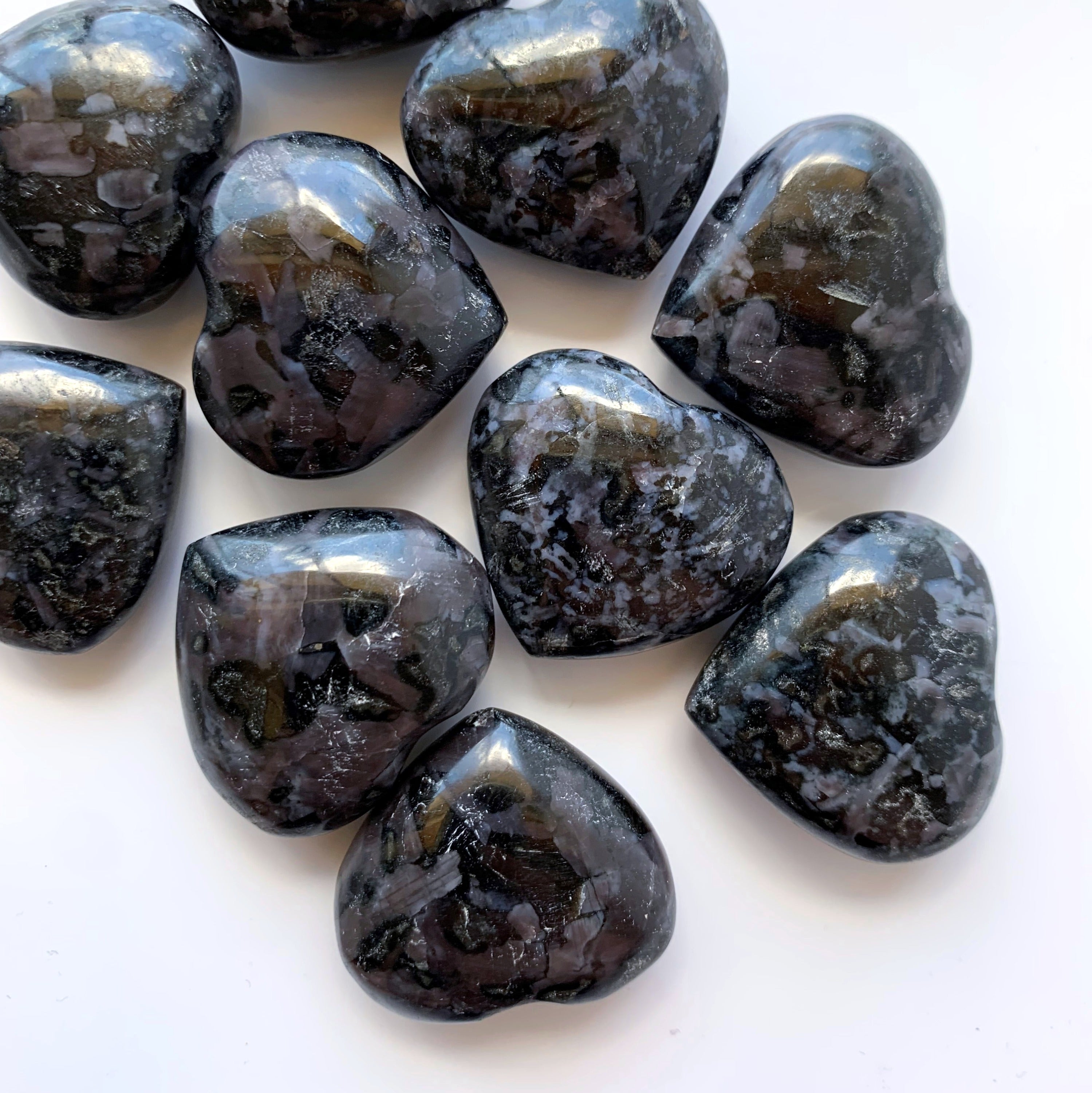 Indigo Gabbro (Mystic Merlinite) Heart | Small