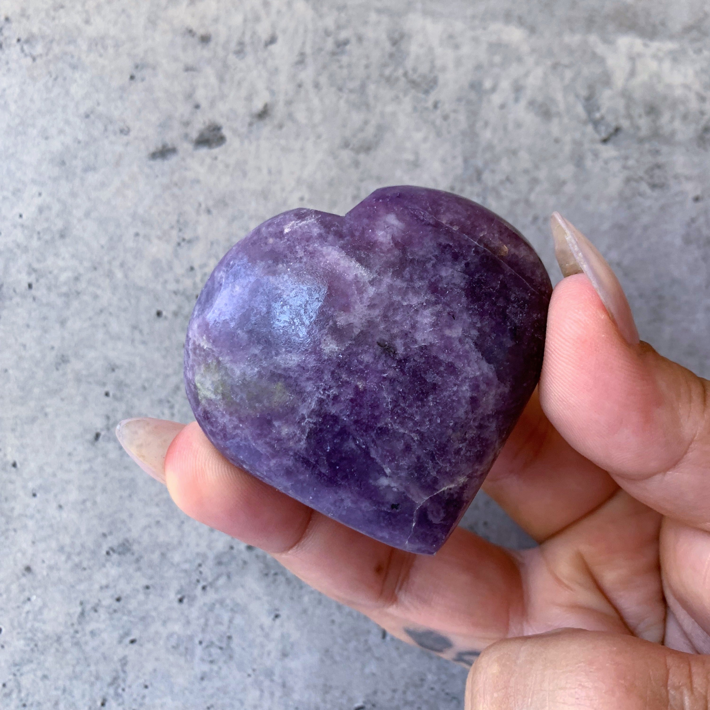 Lepidolite Heart | Medium