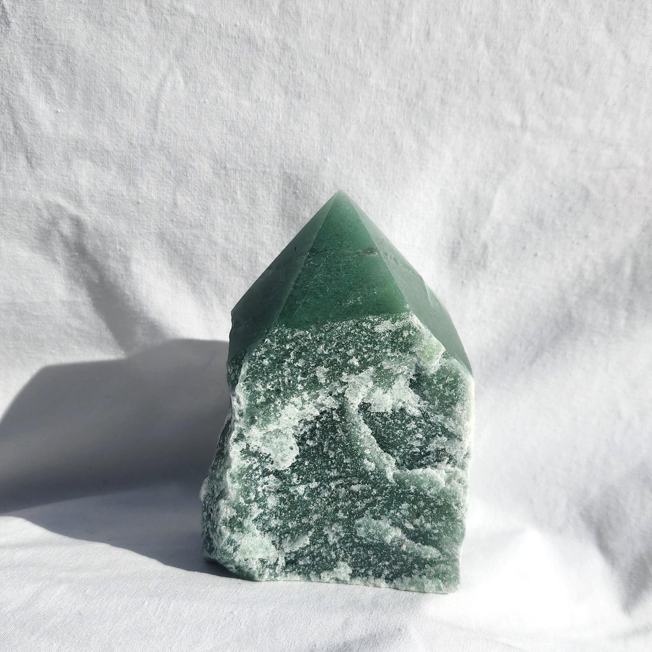 Green Aventurine Flat Base Polished Point