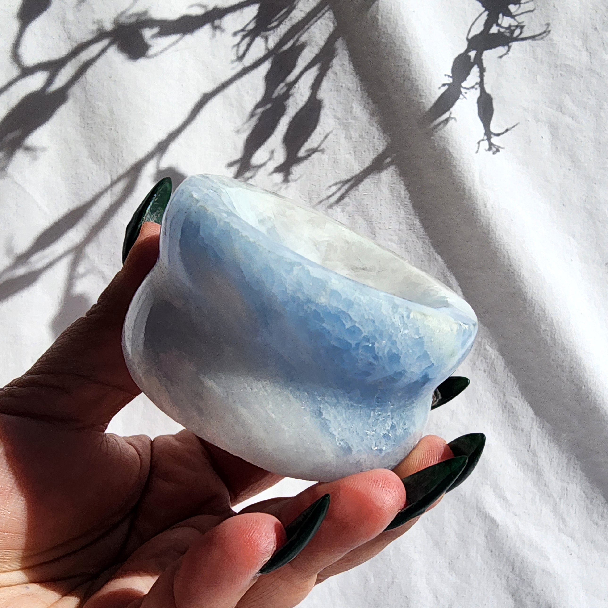 Blue Calcite Sphere Stand