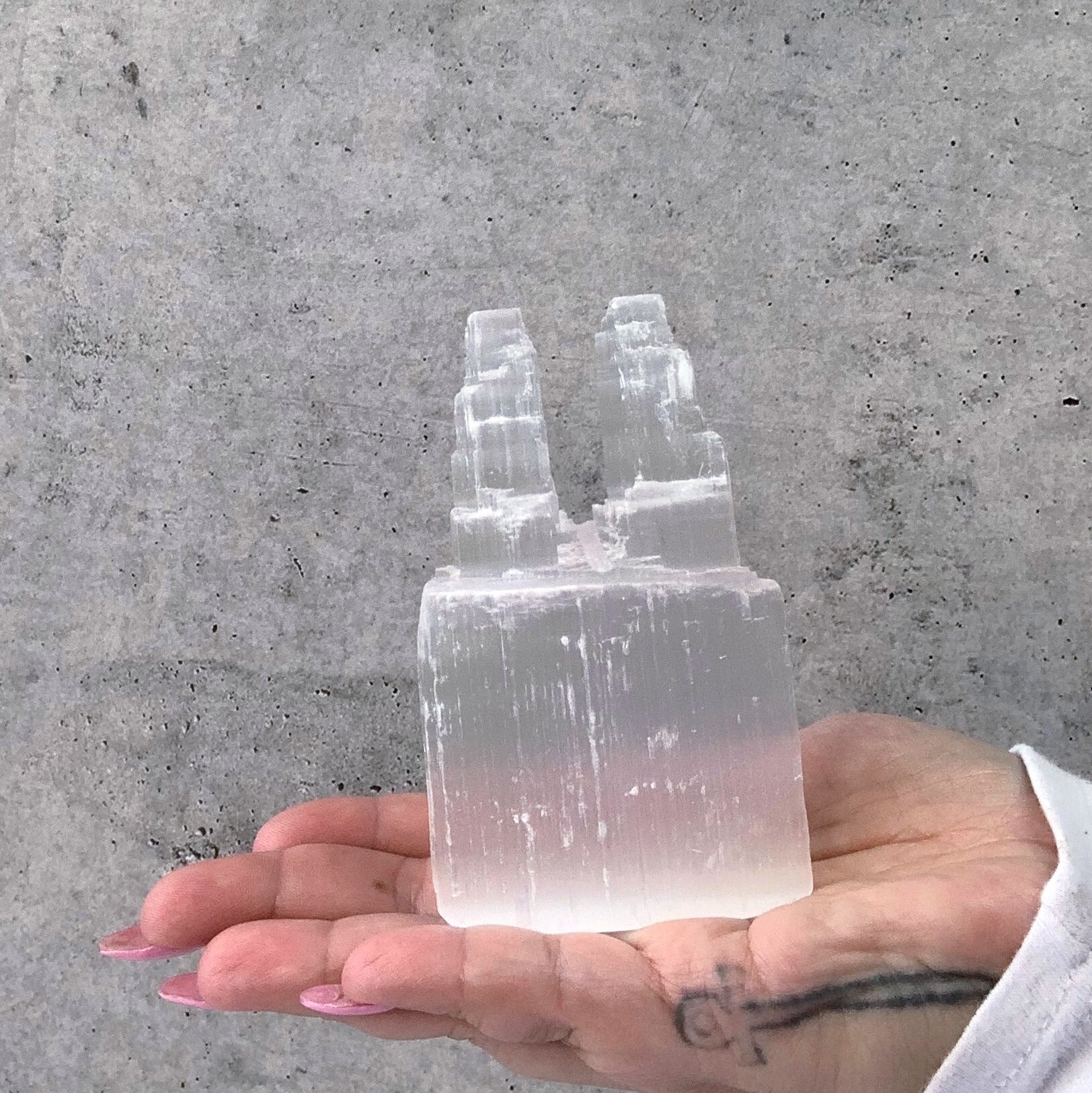 Selenite Twin Tower | Small