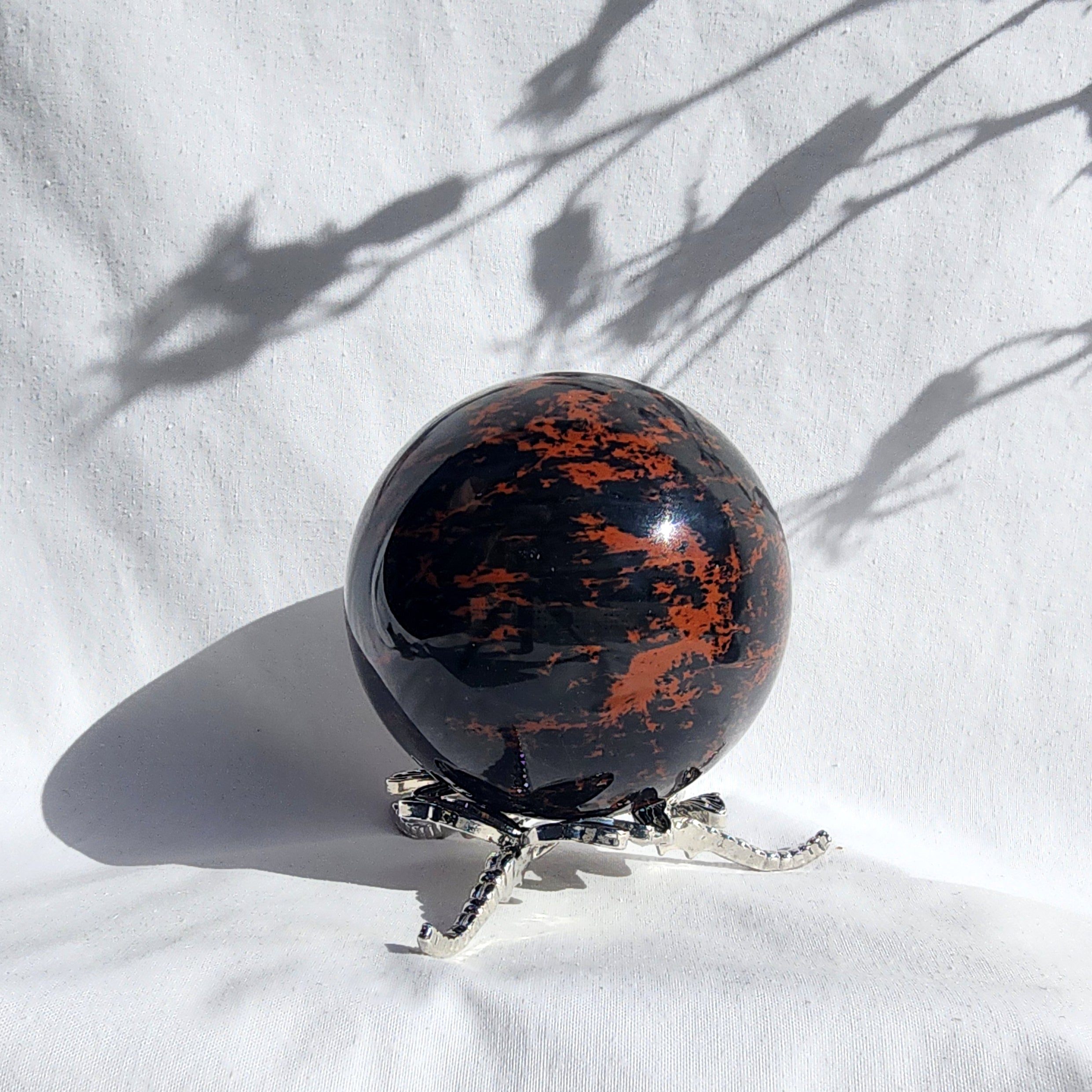 Mahogany Obsidian Sphere