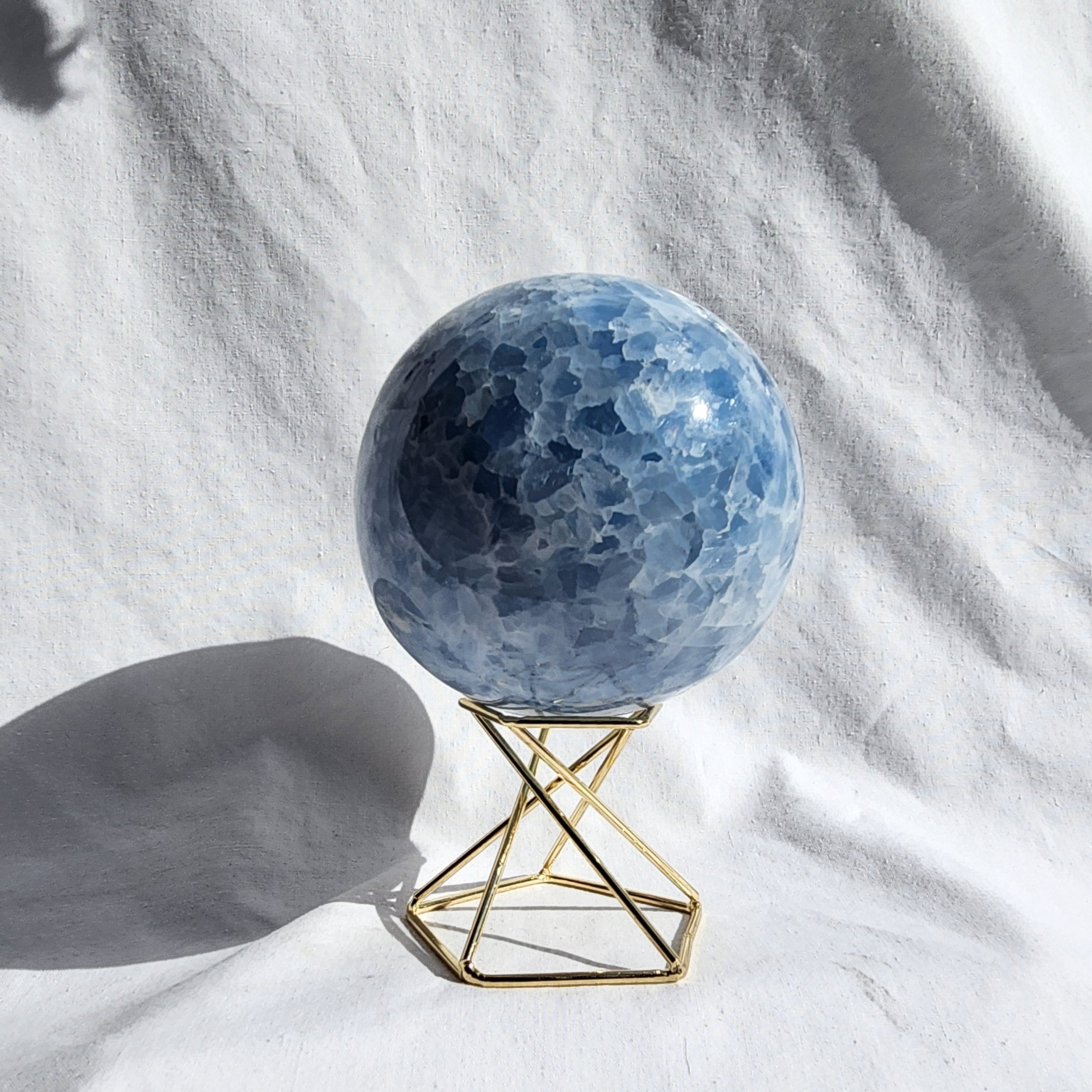 Blue Calcite Sphere