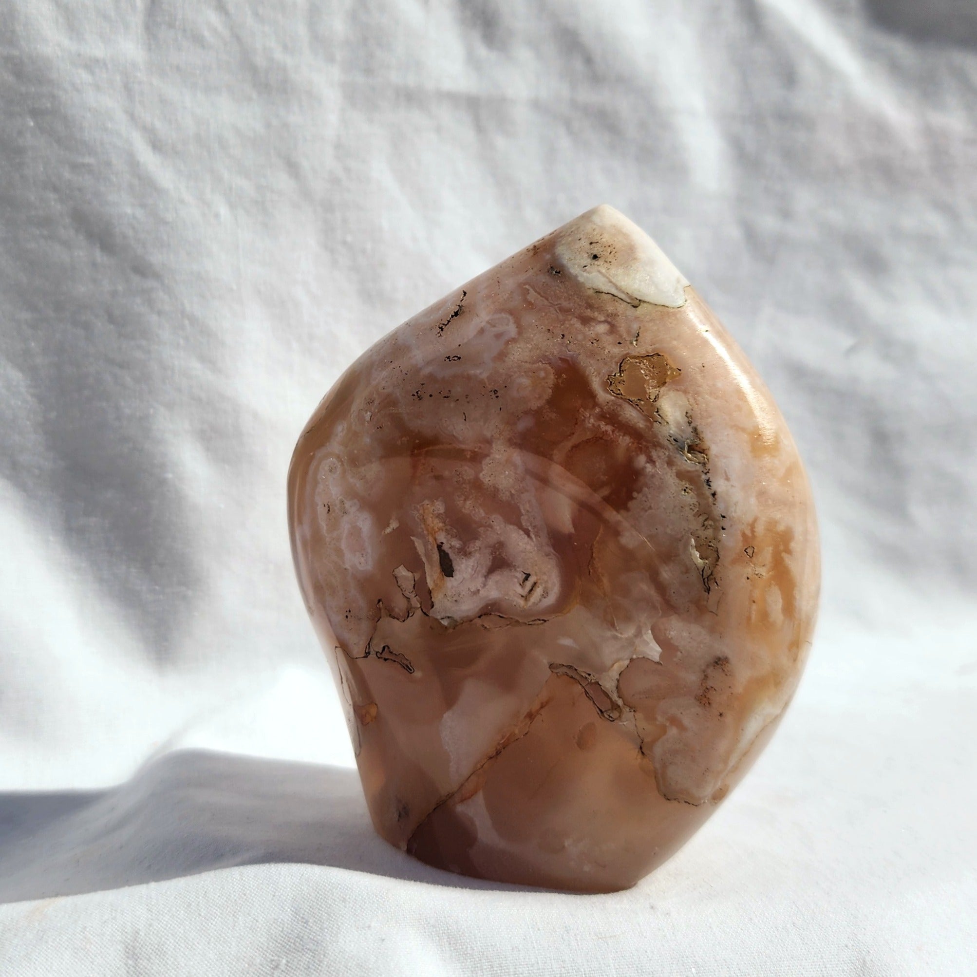 Flower Agate Freeform Flame