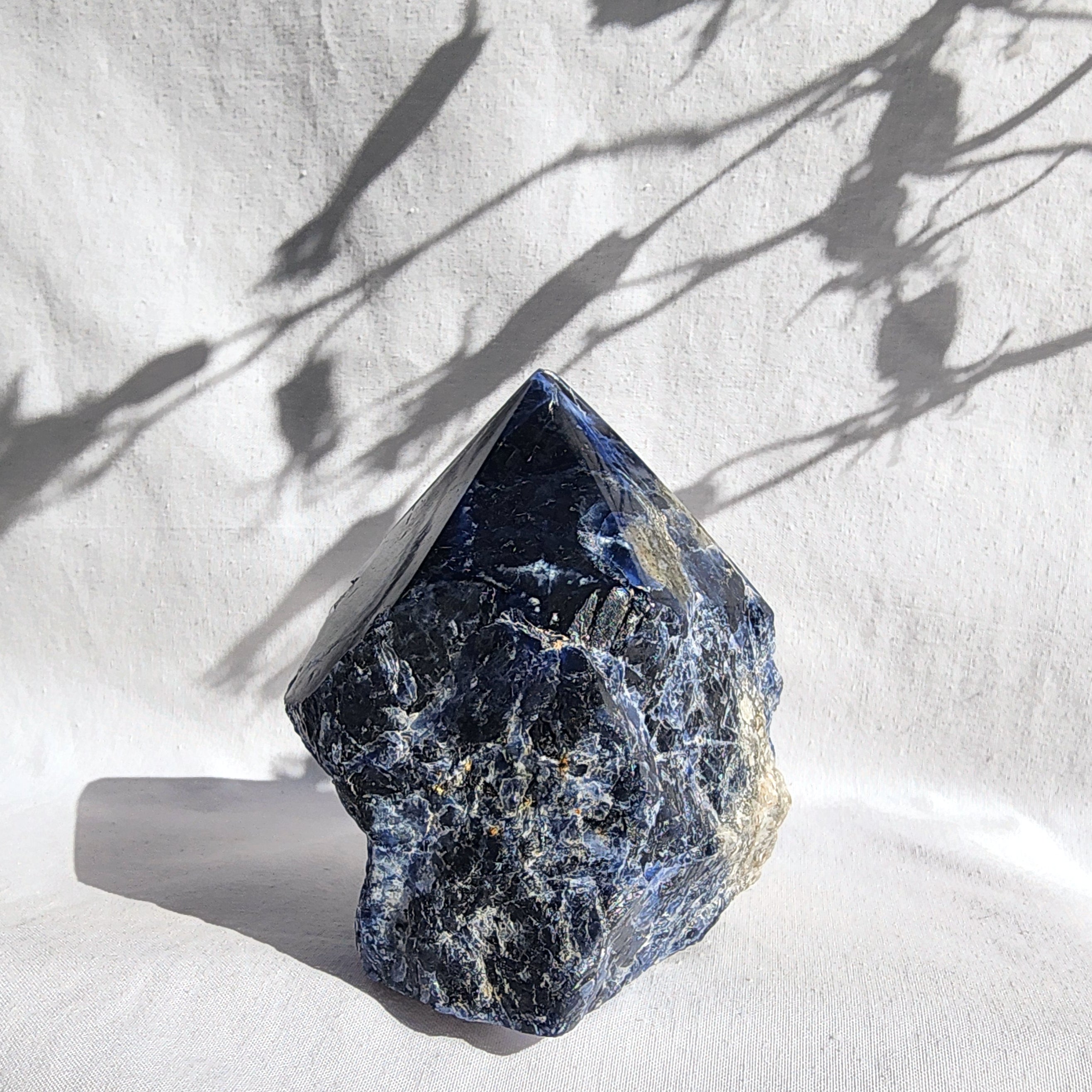 Sodalite Flat Base Polished Point