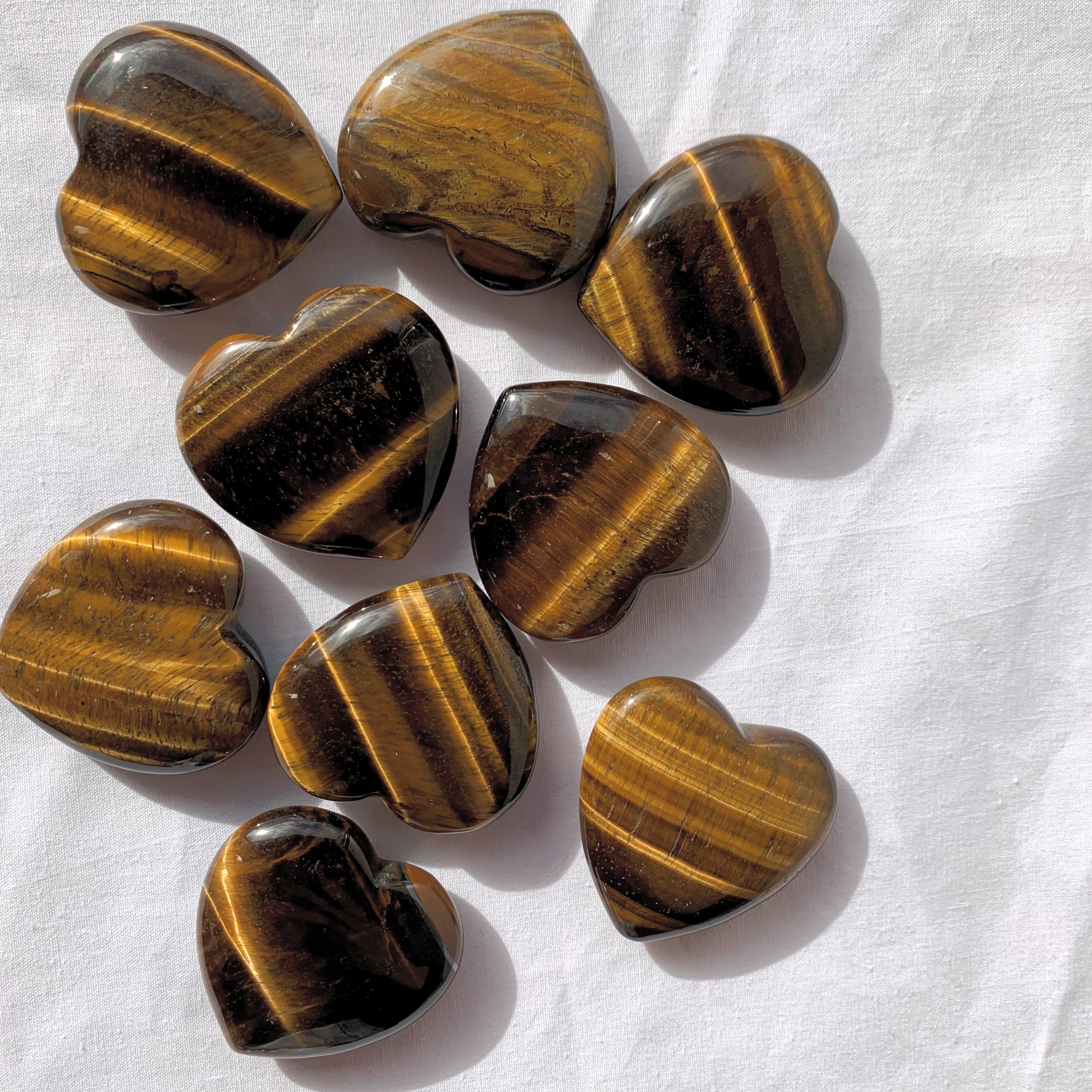Tiger Eye Heart | Medium