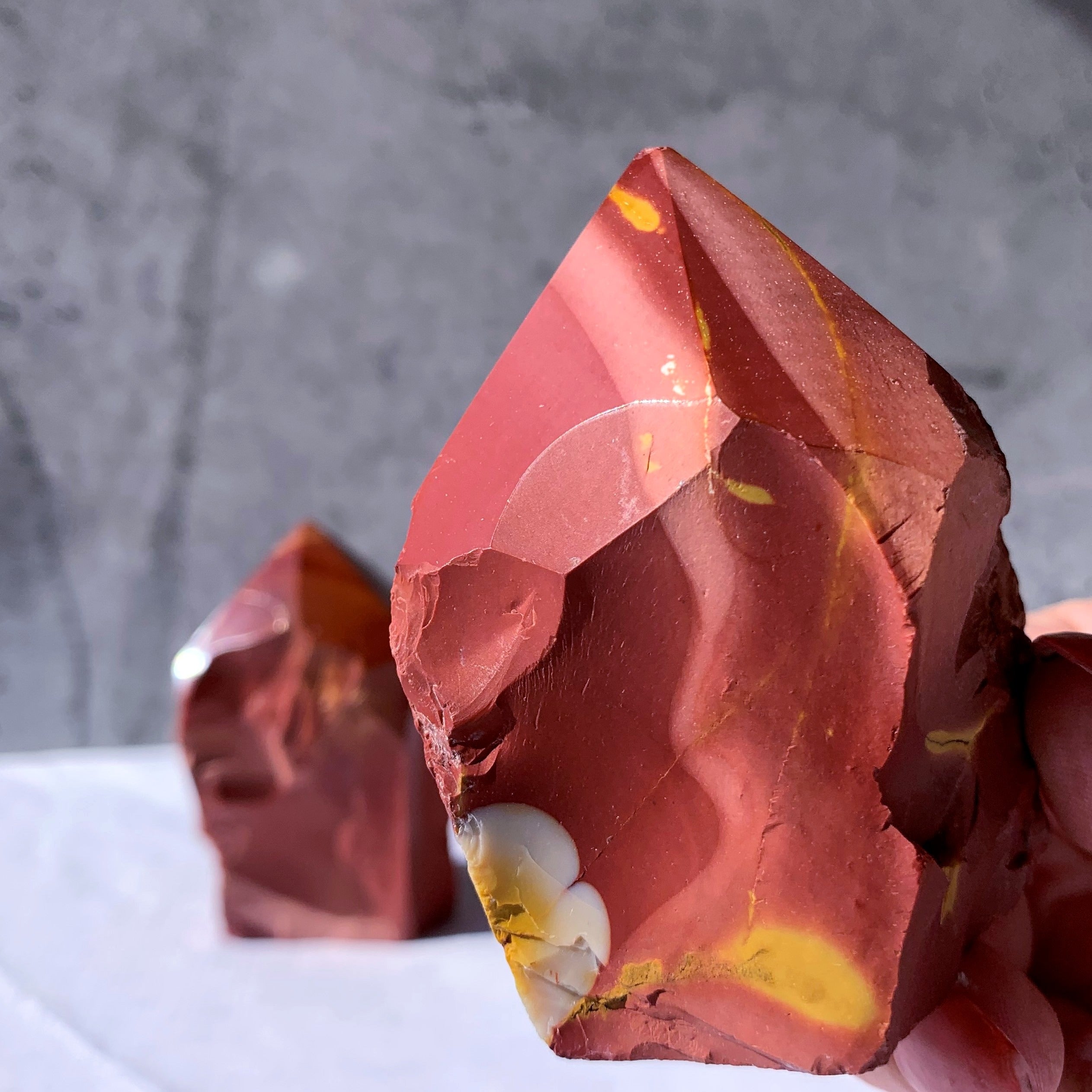 Mookaite Flat Base Polished Point
