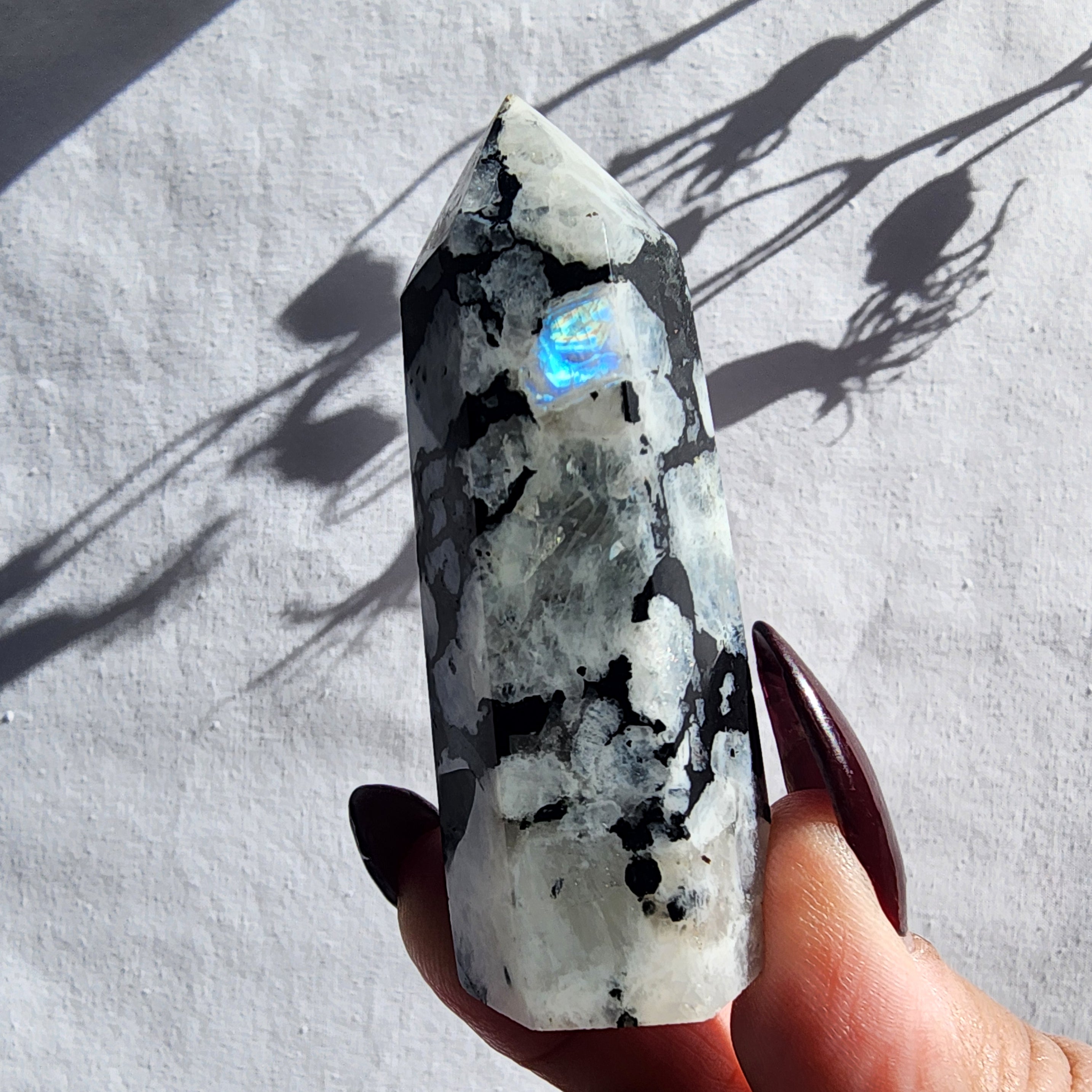 Rainbow Moonstone Generator Point | Medium