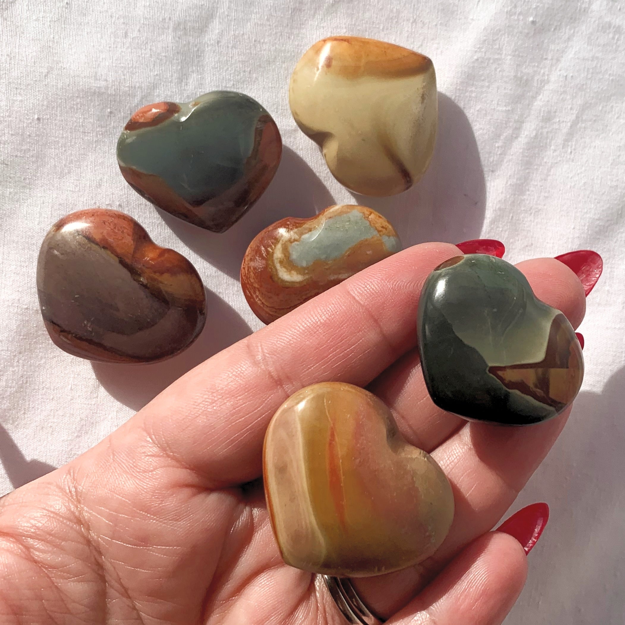 Polychrome Jasper Heart | Mini
