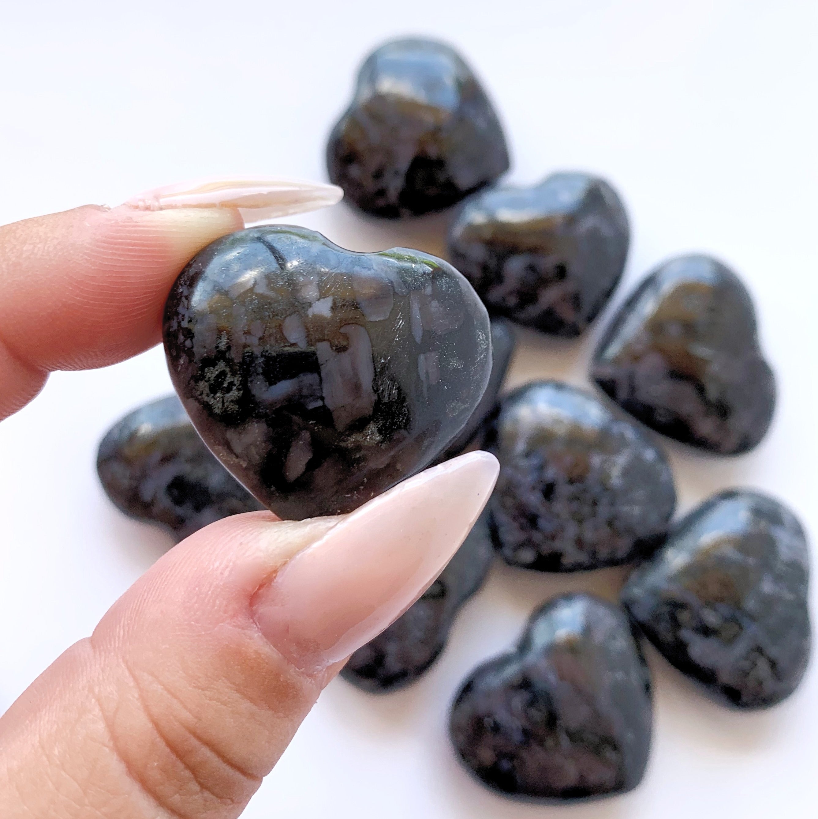 Indigo Gabbro (Mystic Merlinite) Heart | Small