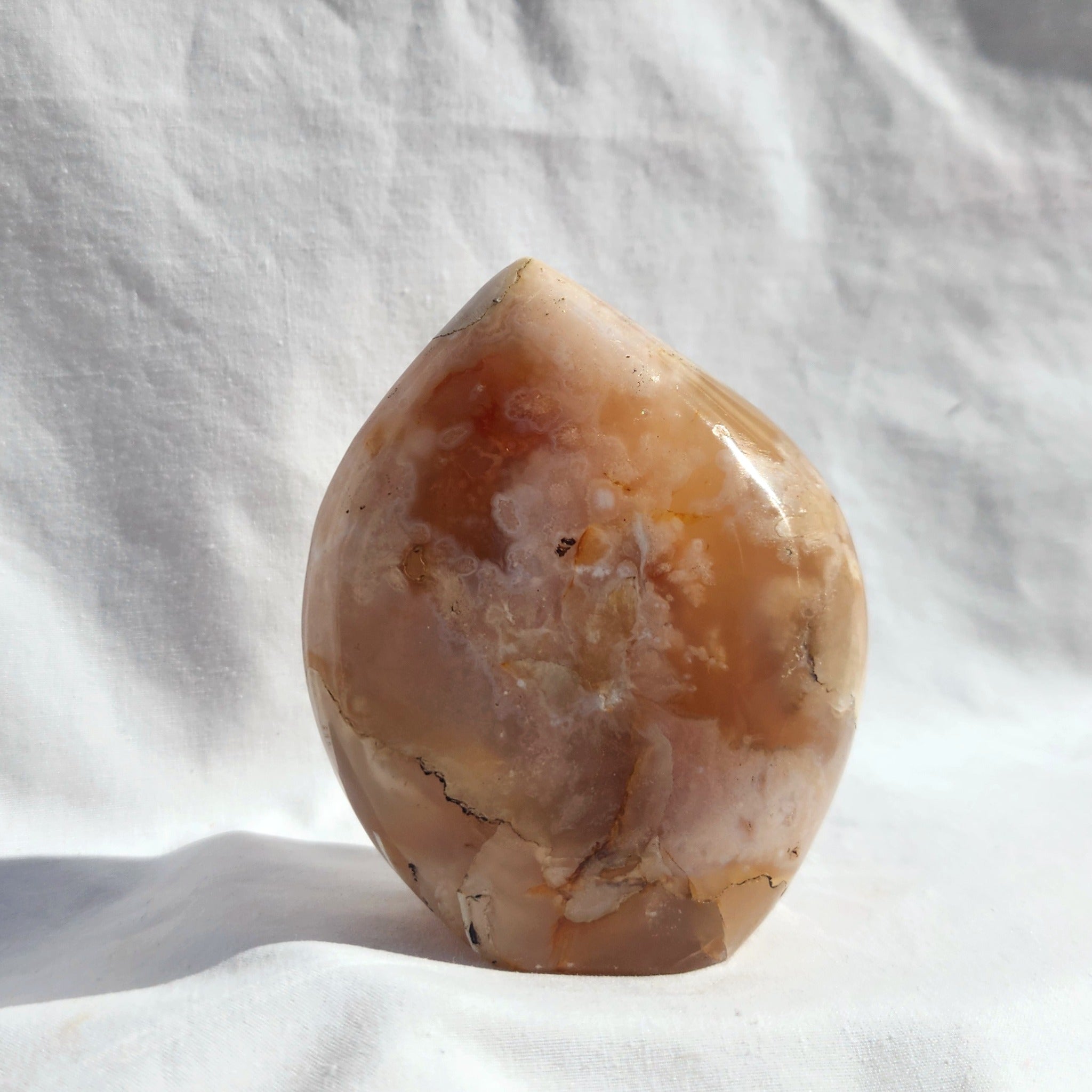 Flower Agate Freeform Flame