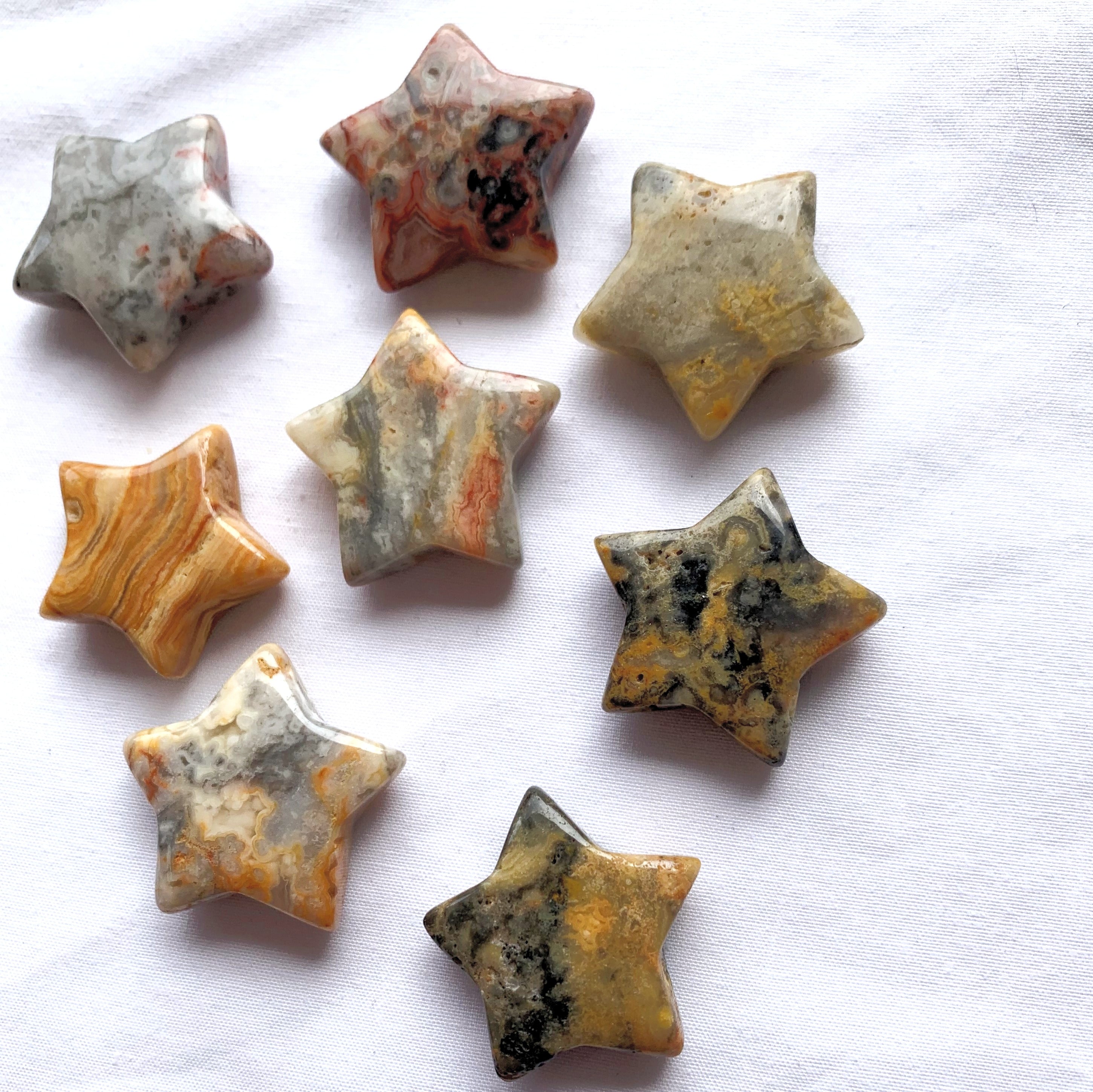 Crazy Lace Agate Star | Mini