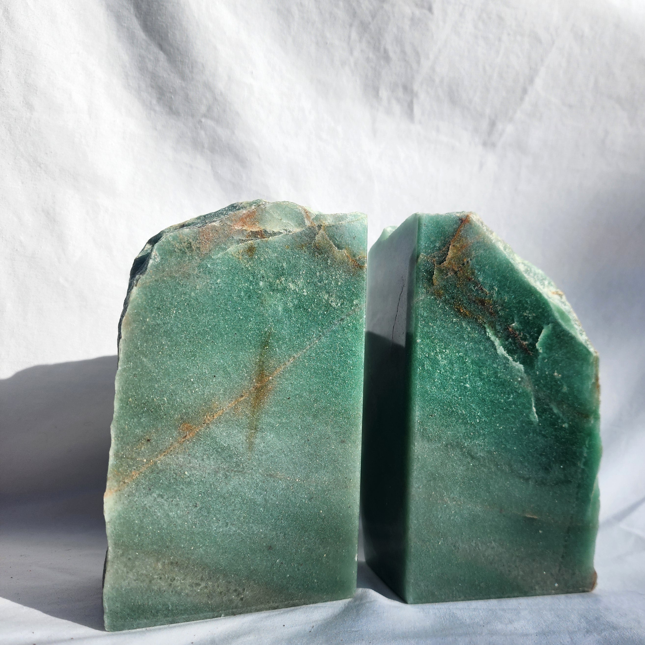 Green Aventurine Book Ends (Pair)