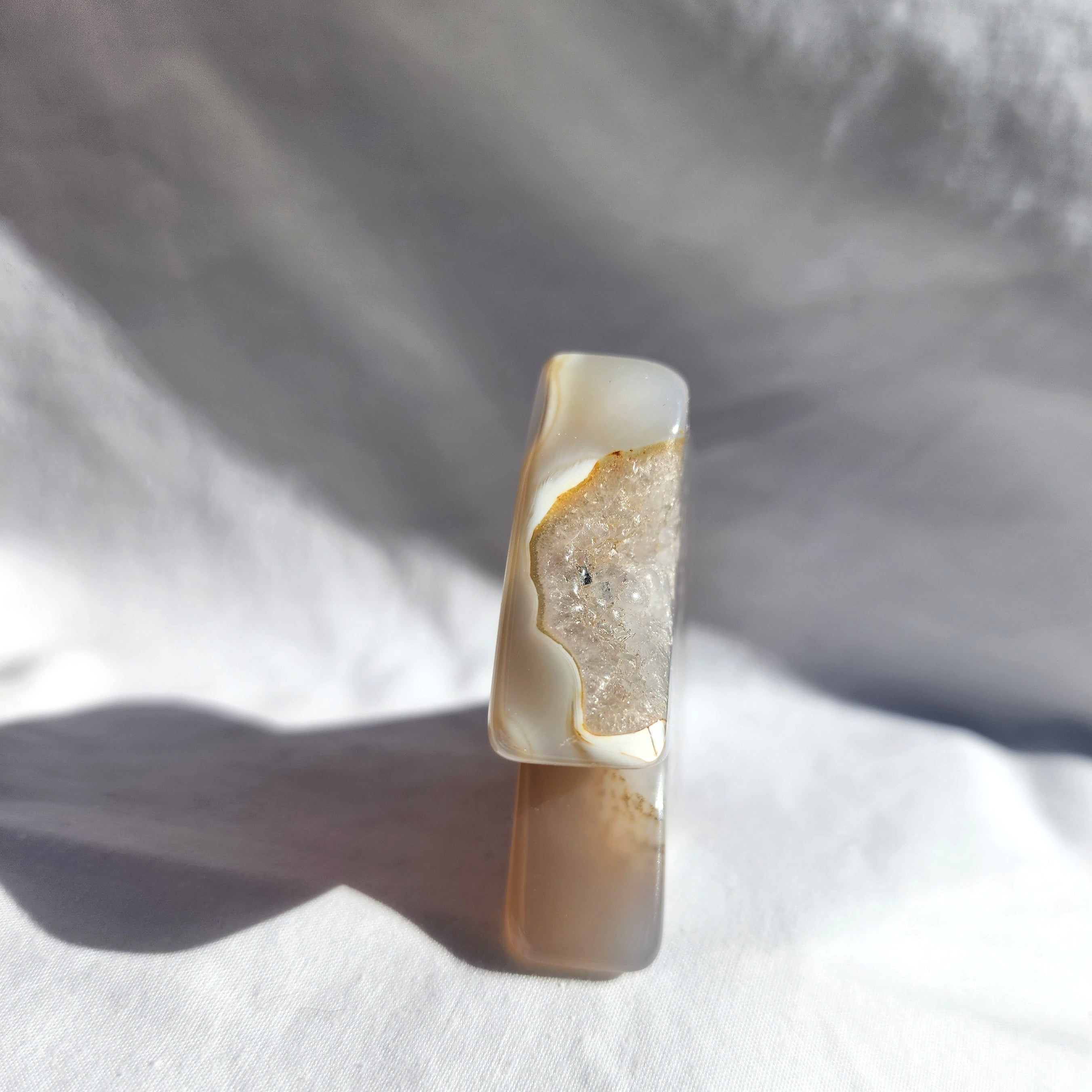 Natural Agate Lightning Bolt