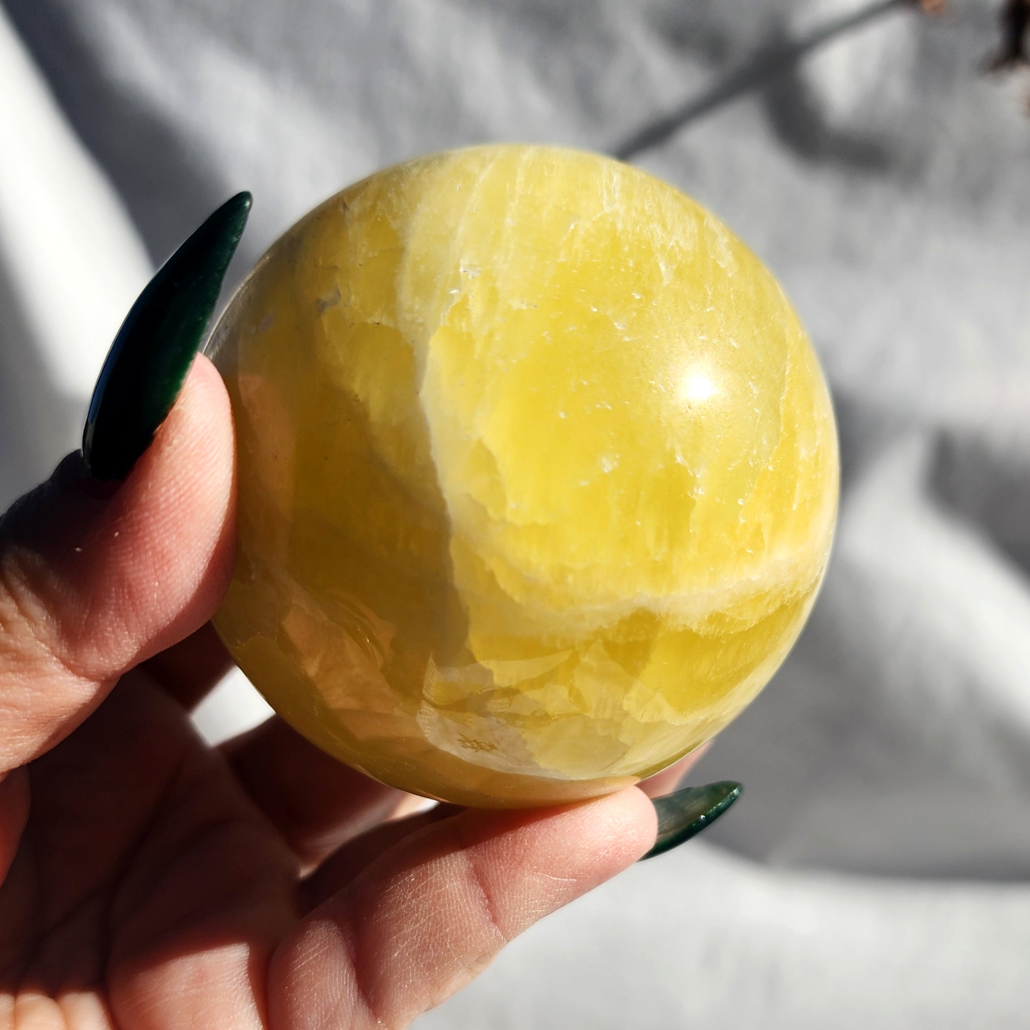 Lemon Calcite Sphere