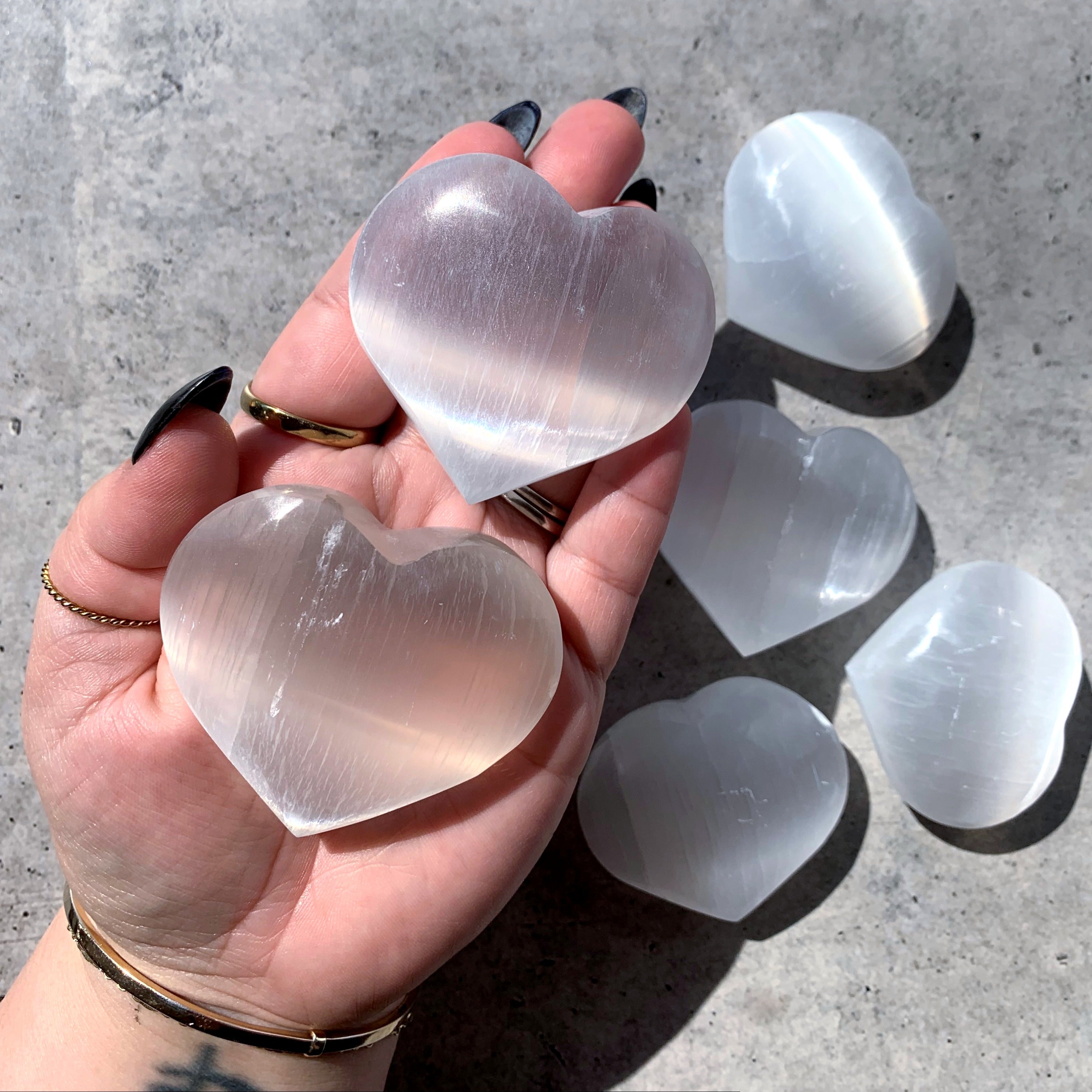 Selenite Heart | Medium