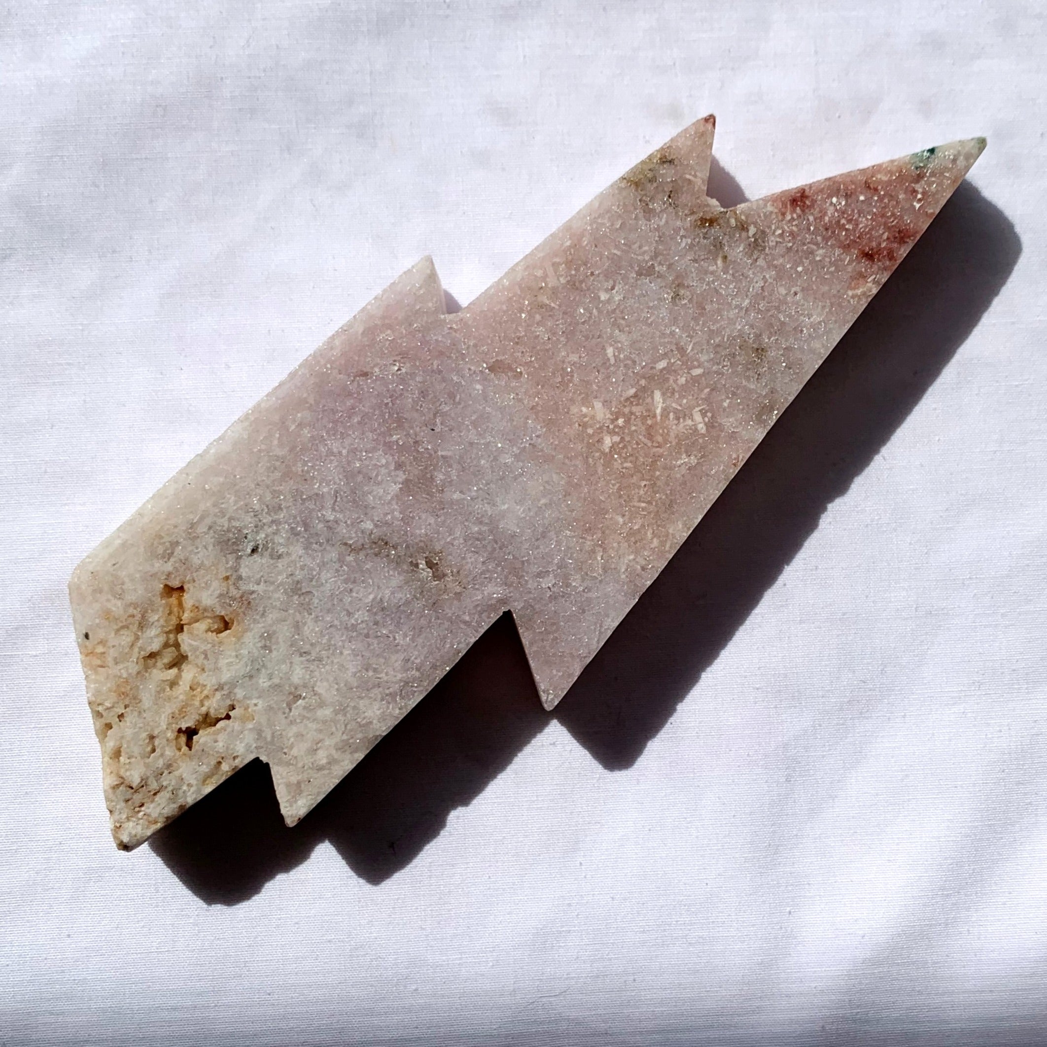 Pink Amethyst Lightning Bolt