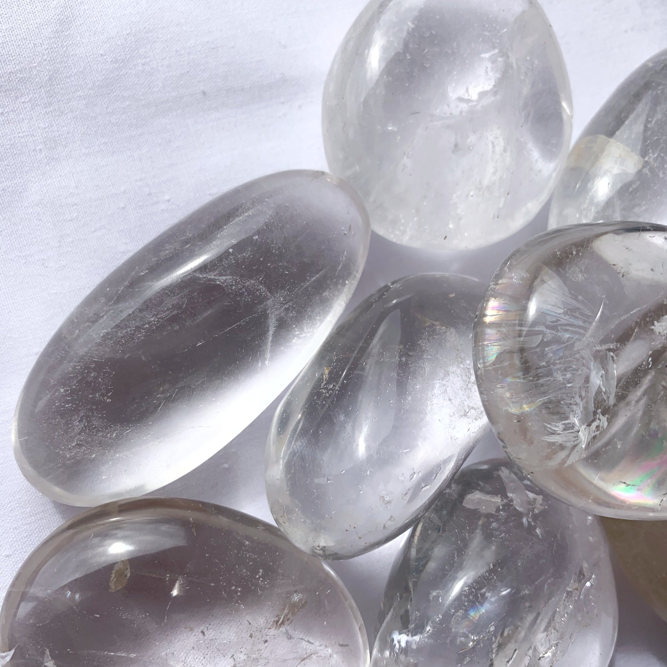 Clear Quartz Palm Stone | Medium